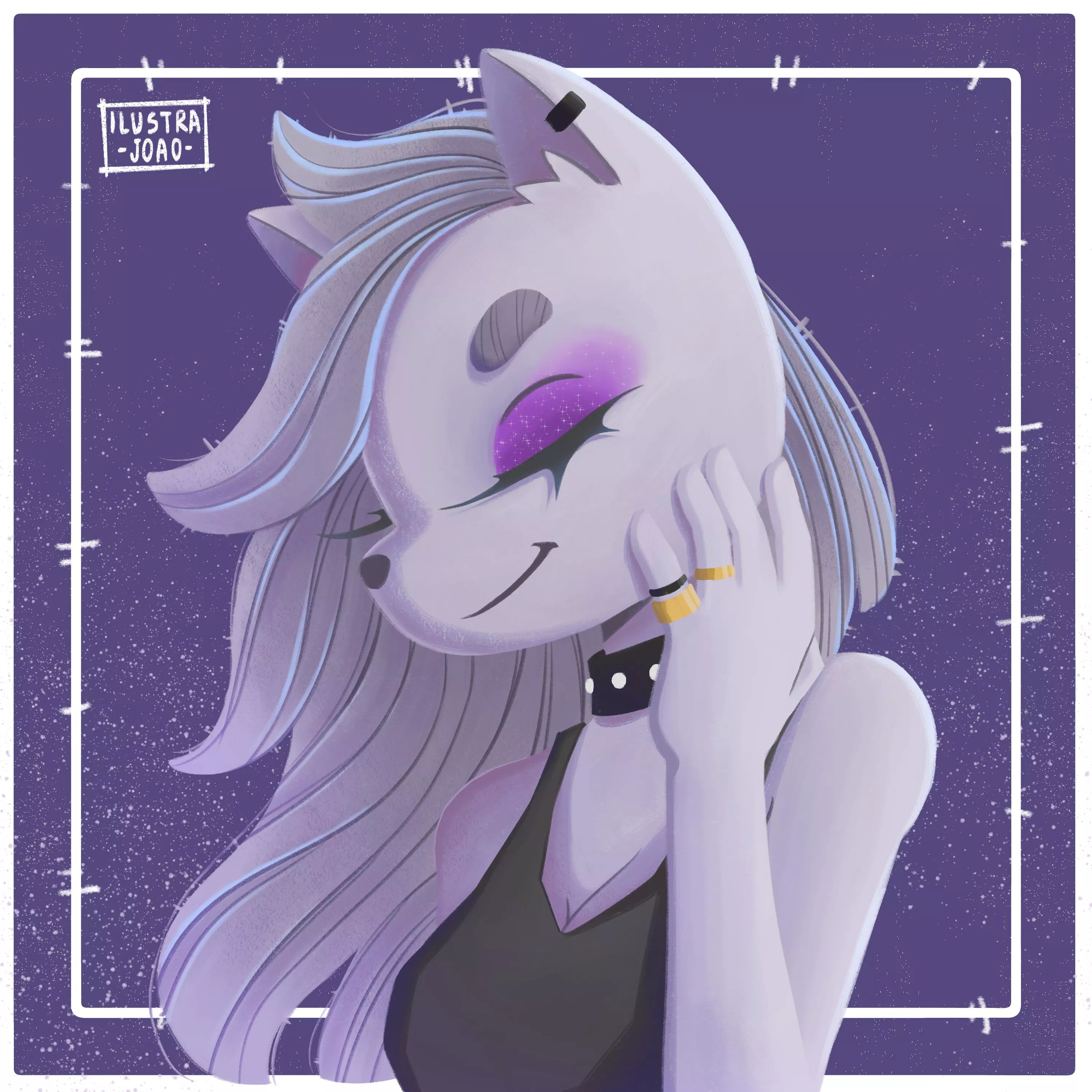 Furry gothic girl ( Art by me )