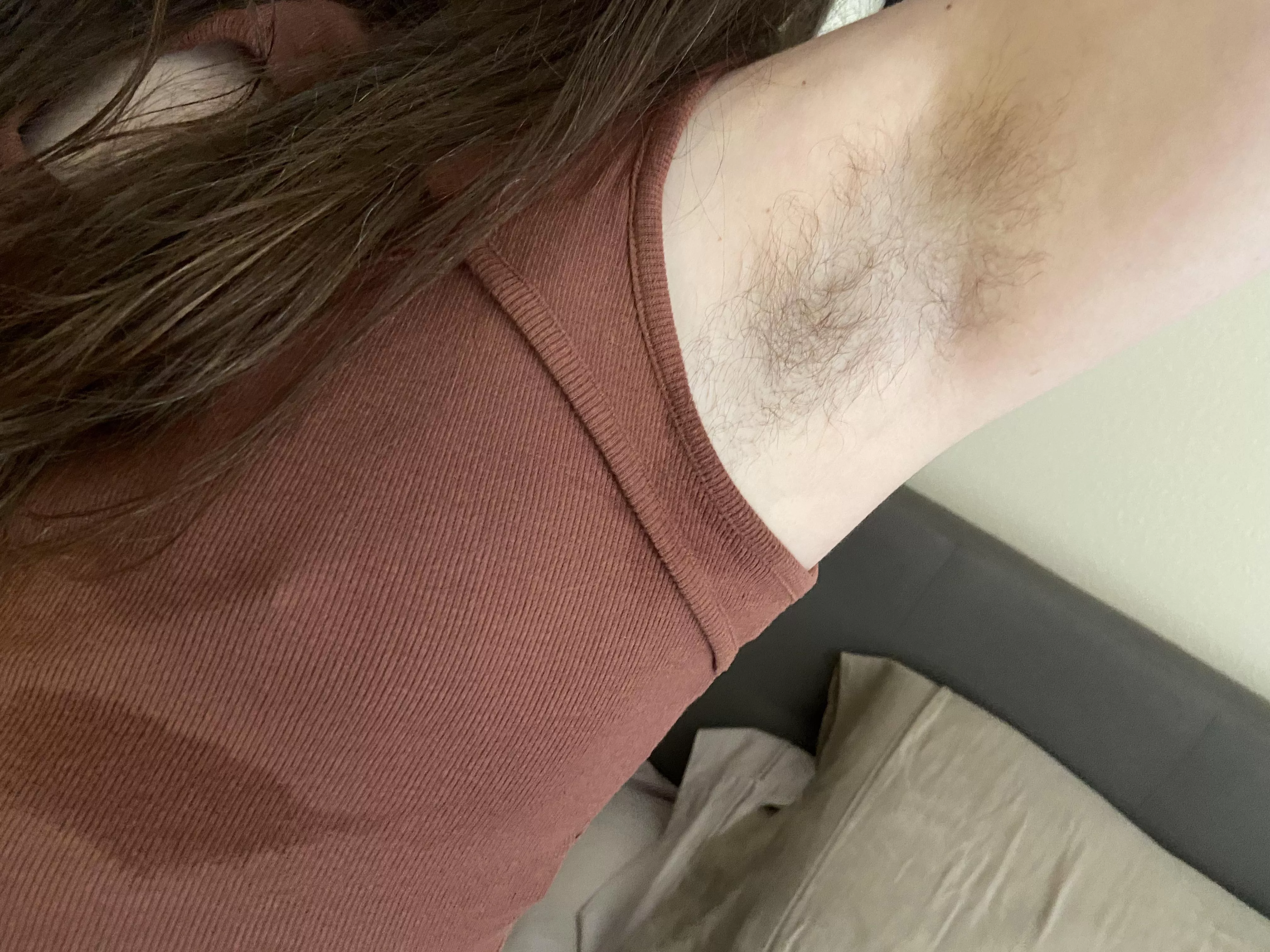 Hairy pits, sweaty tits