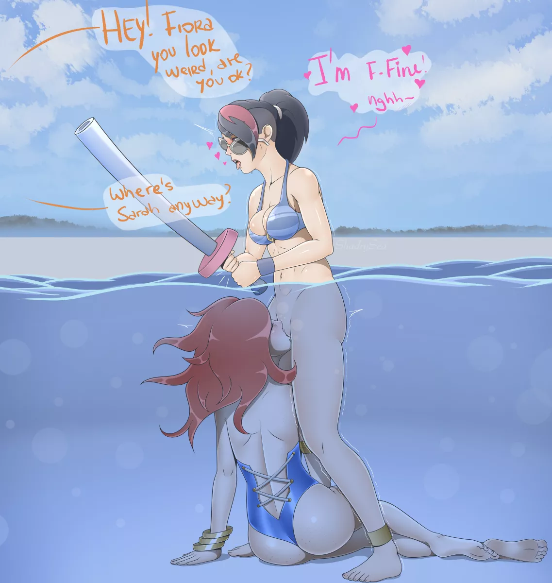 Miss fortune and Fiora pool party (Shadrysea)