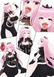 {request} Anotha day, anotha artist that needs to be found. The character is Mori Calliope, she is a vtuber. That's a low res preview off of Google but I can't find the artist or a high res image. Can yall help?