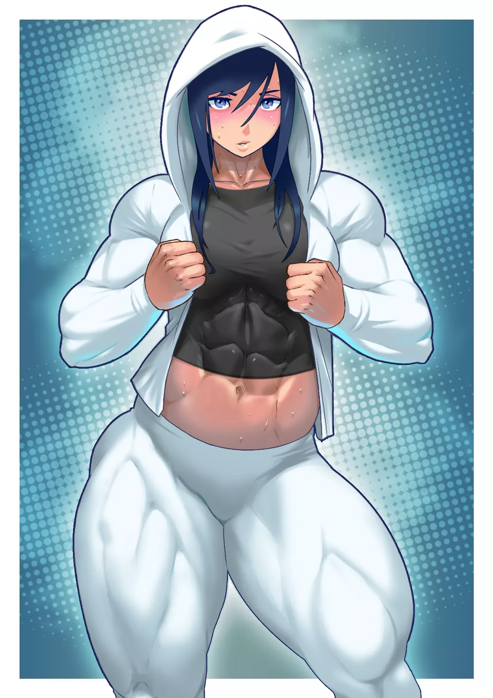 Showing the abs [Artist: moririn]