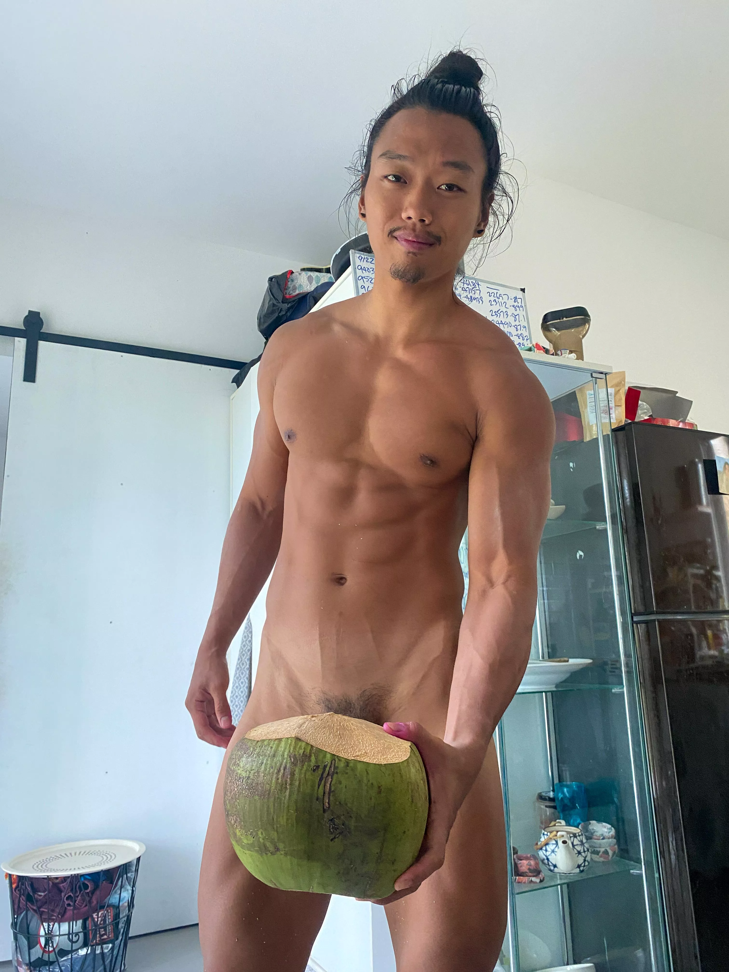 Im about drink this coconut do you want some?