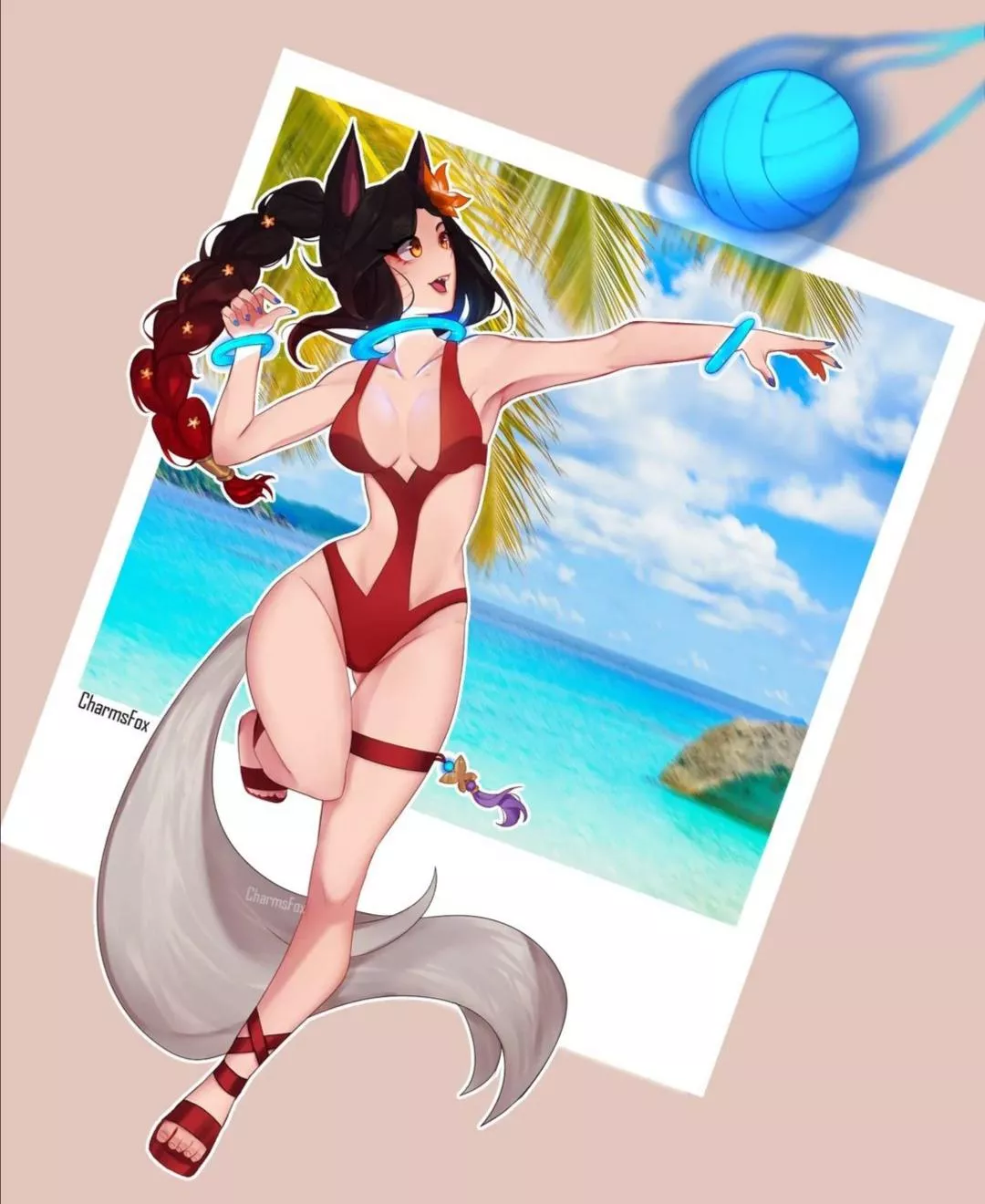 Pool Party Ahri (CharmsFox)