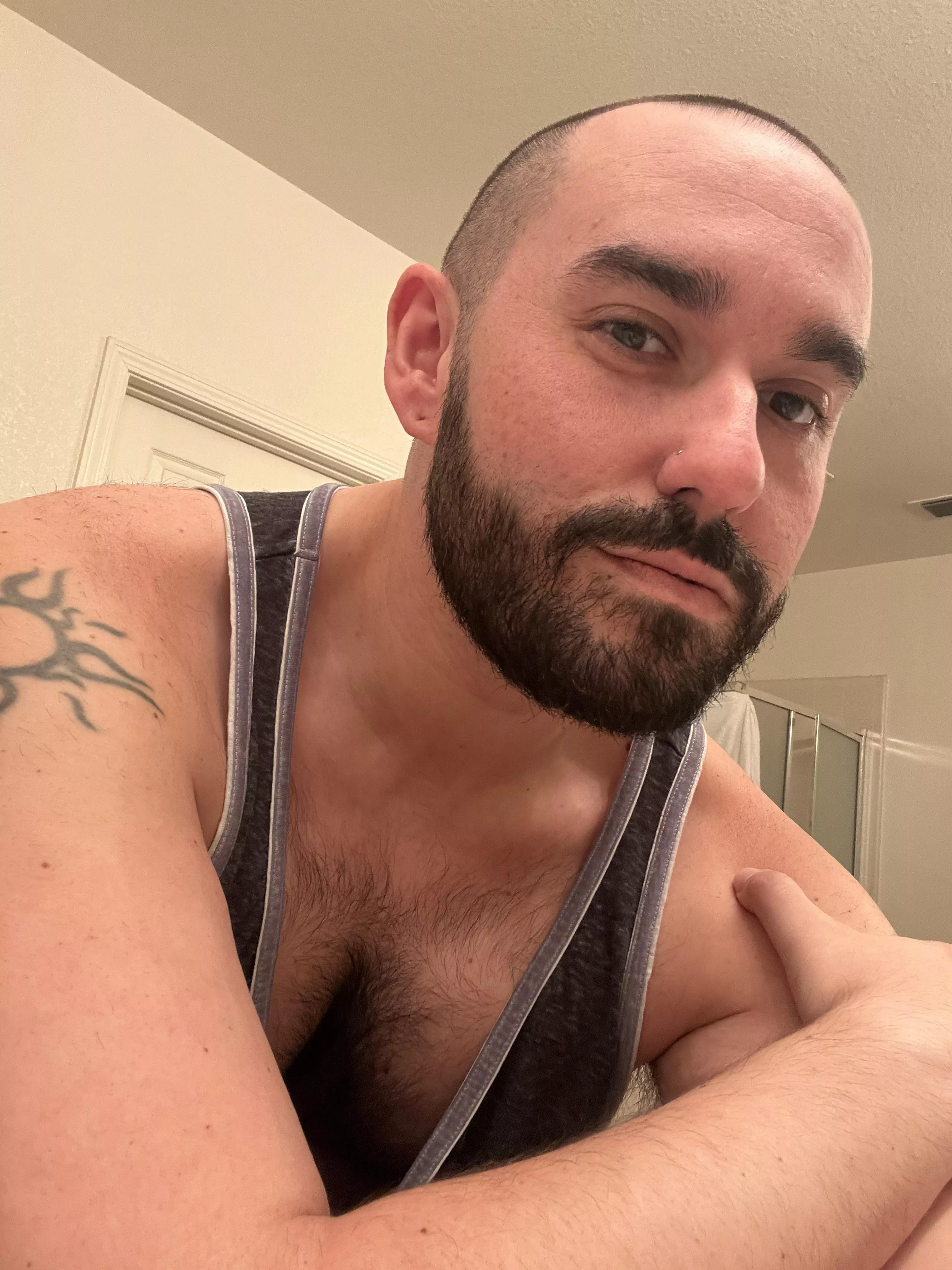 Trying the bald look. Thoughts?