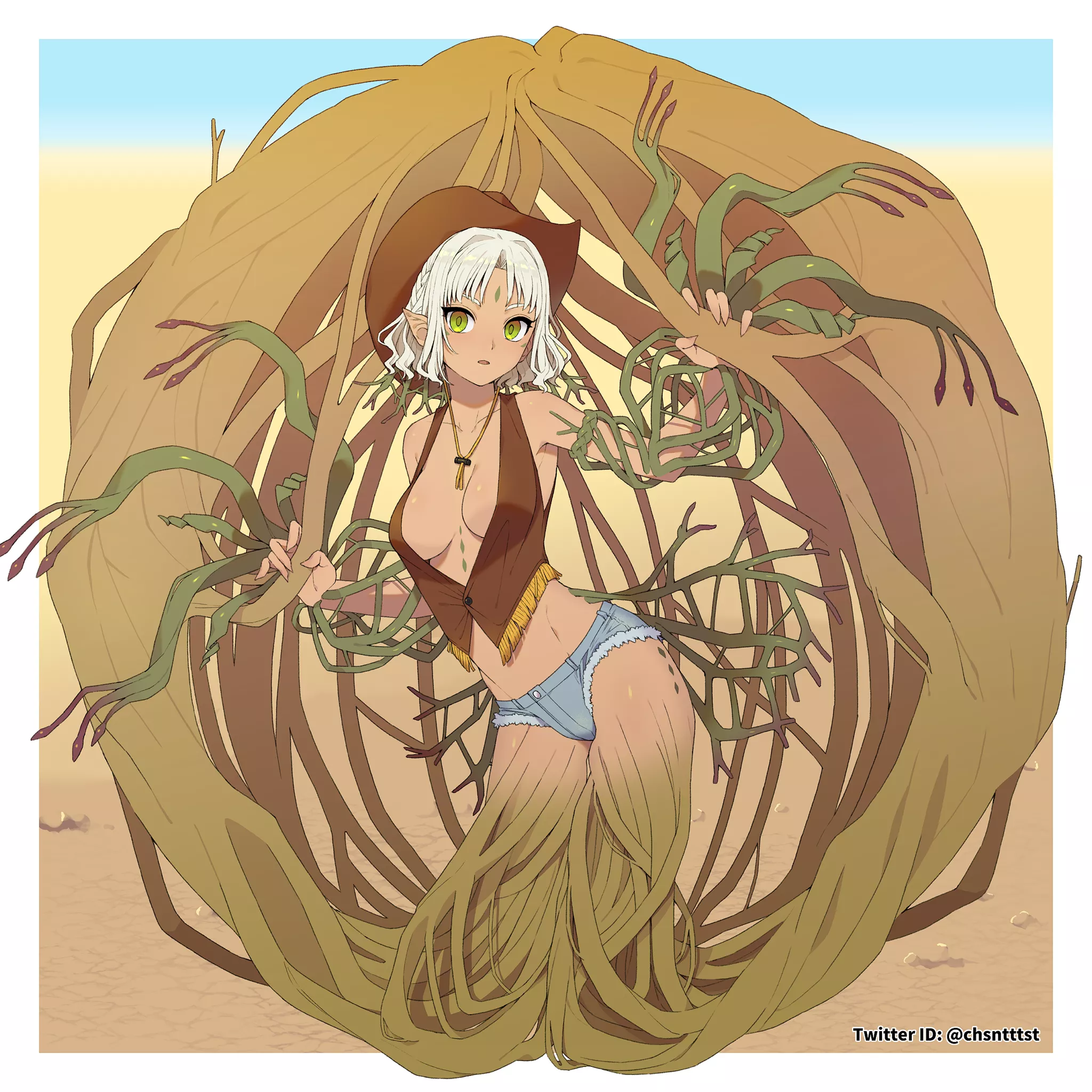 Tumbleweed Plant Girl by @chsntttst