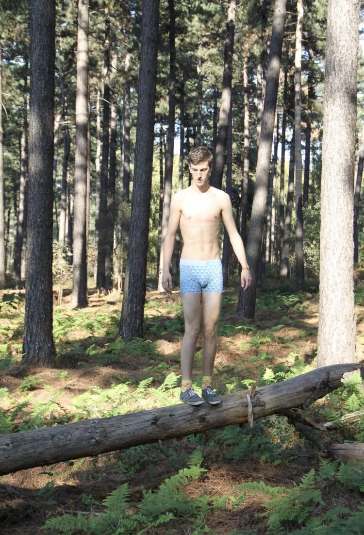 Walking in underwear on trail (contd)