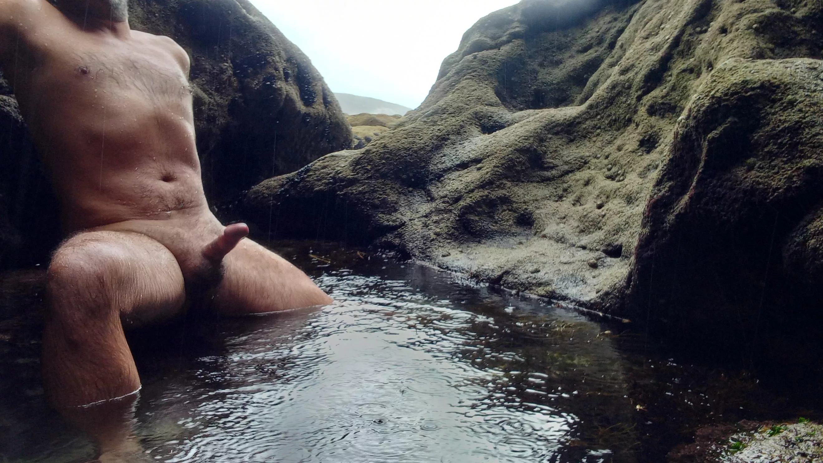 beach boner. Raining in the cave