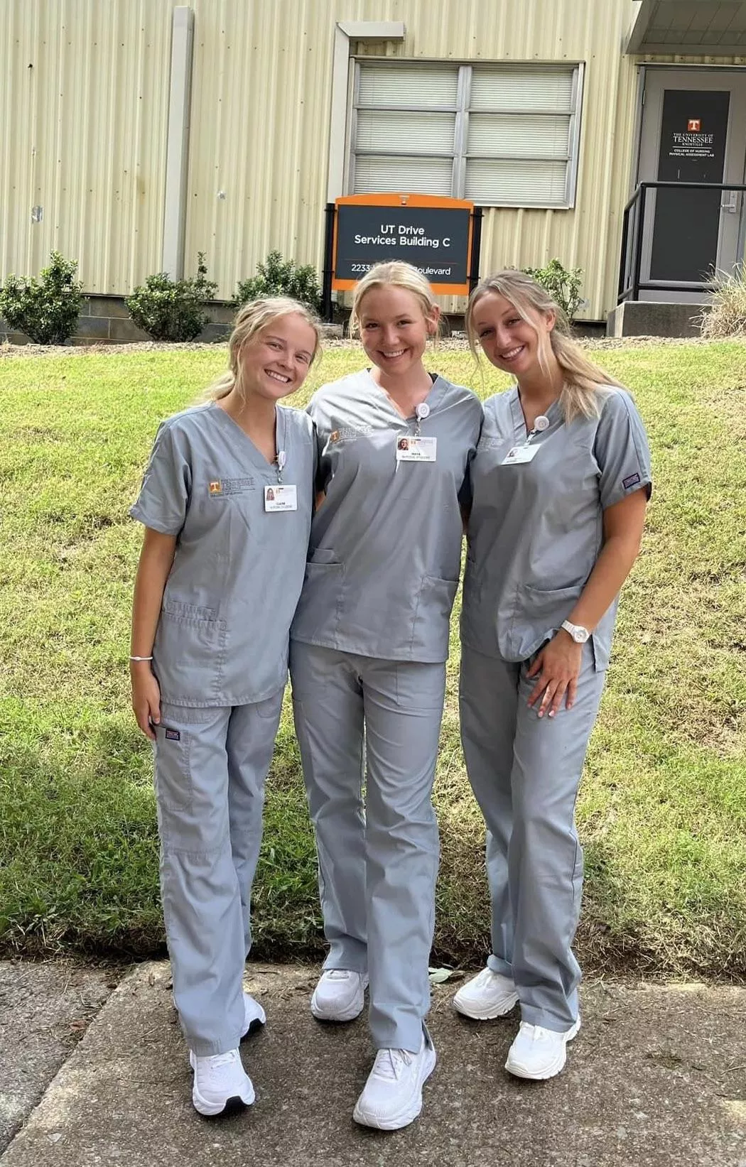 Blonde nursing students