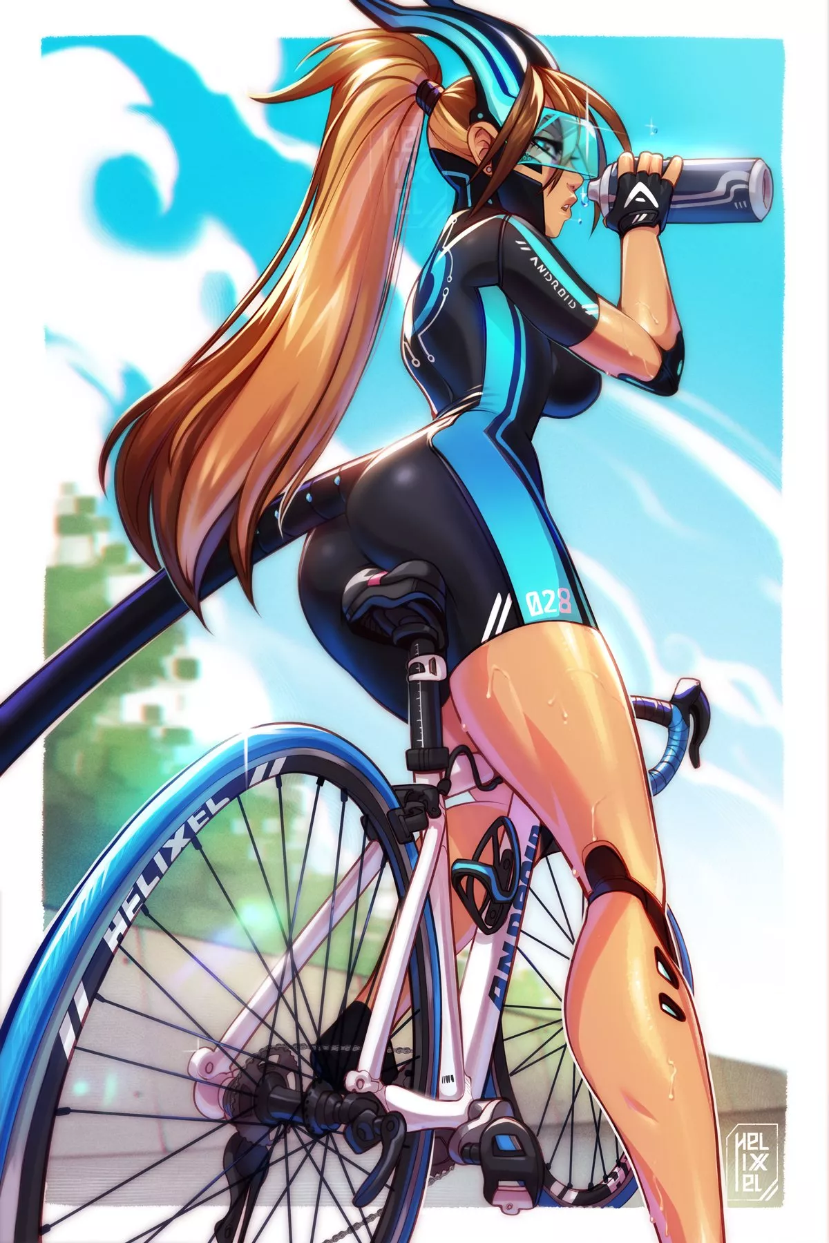 Cyborg Cyclist (helixel ) [Original]