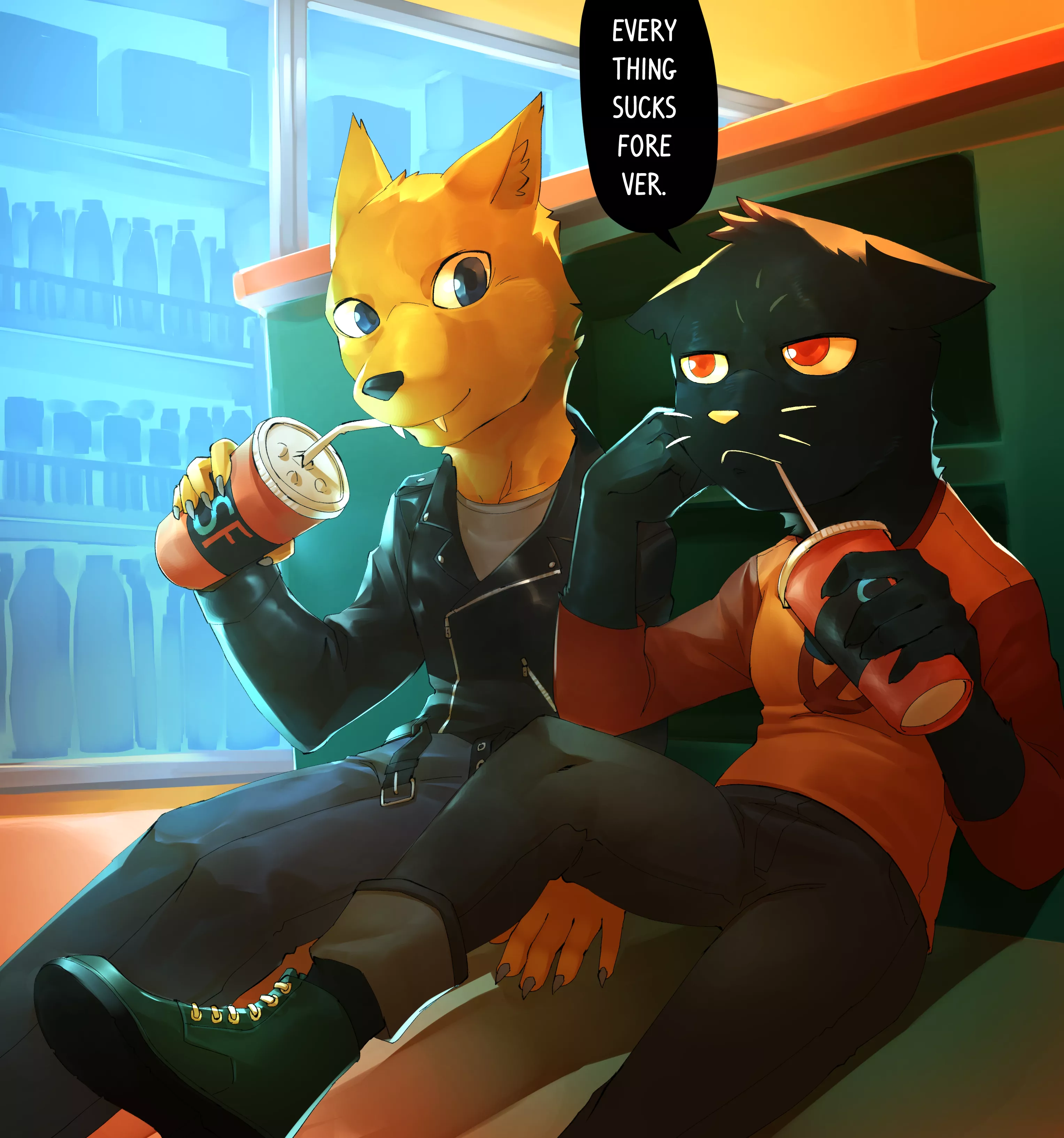 Did some Night in the Woods fanart