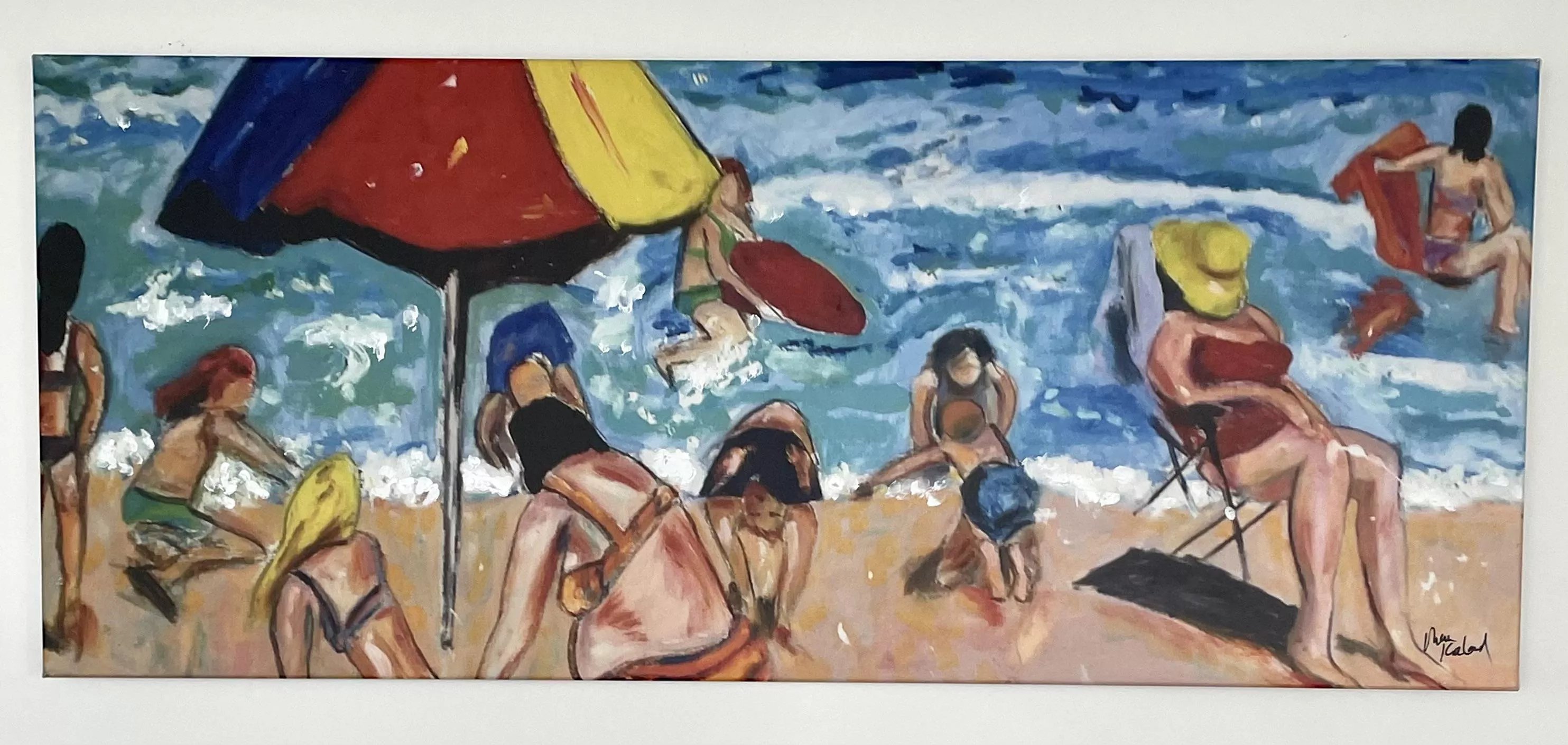 I love to create oil paintings of everyday people having fun at the beach!â¤ï¸