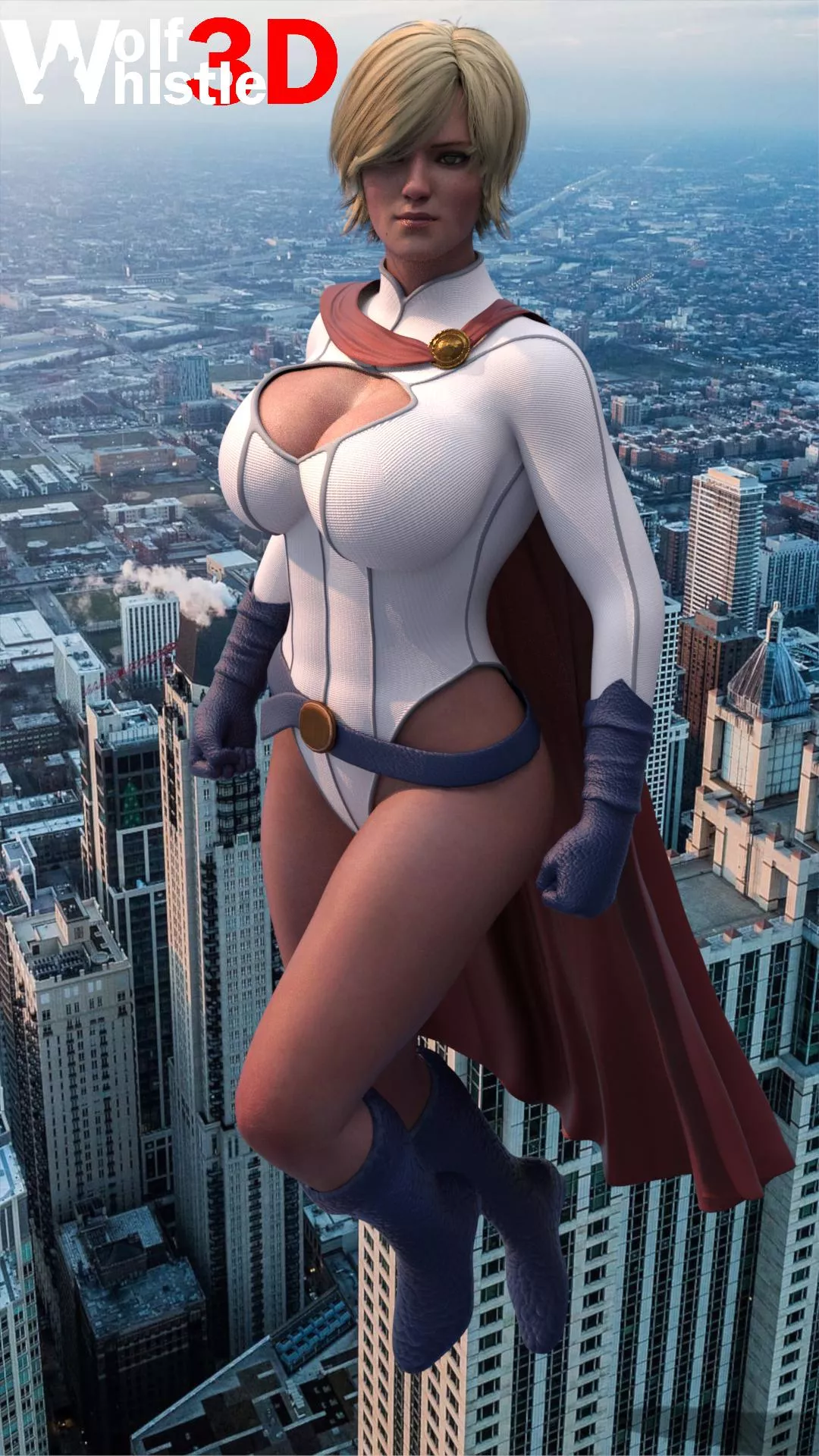 Power Girl (WolfWhistle3D) [DC] Source in the comments