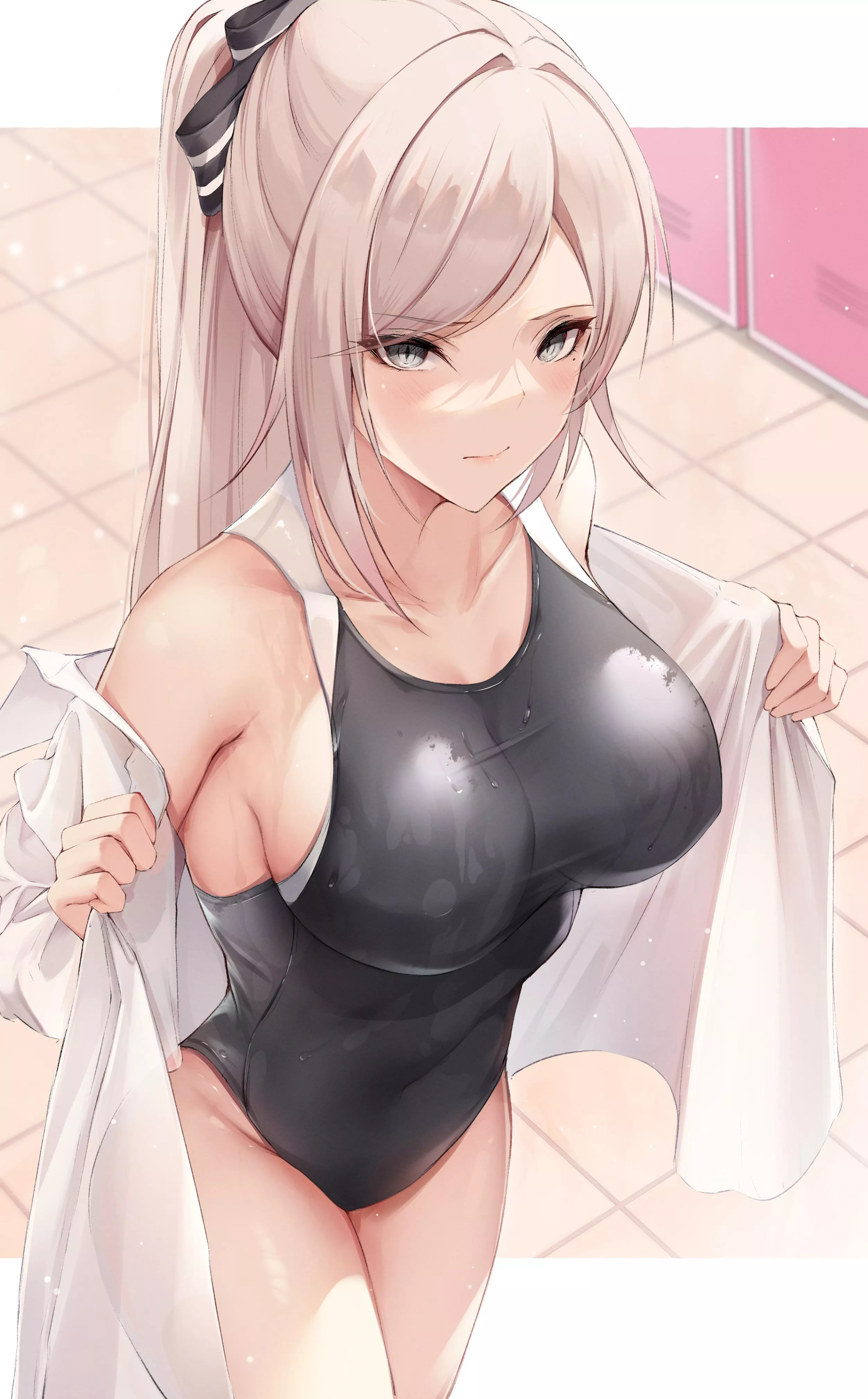 Showing Off Her New Swimsuit.