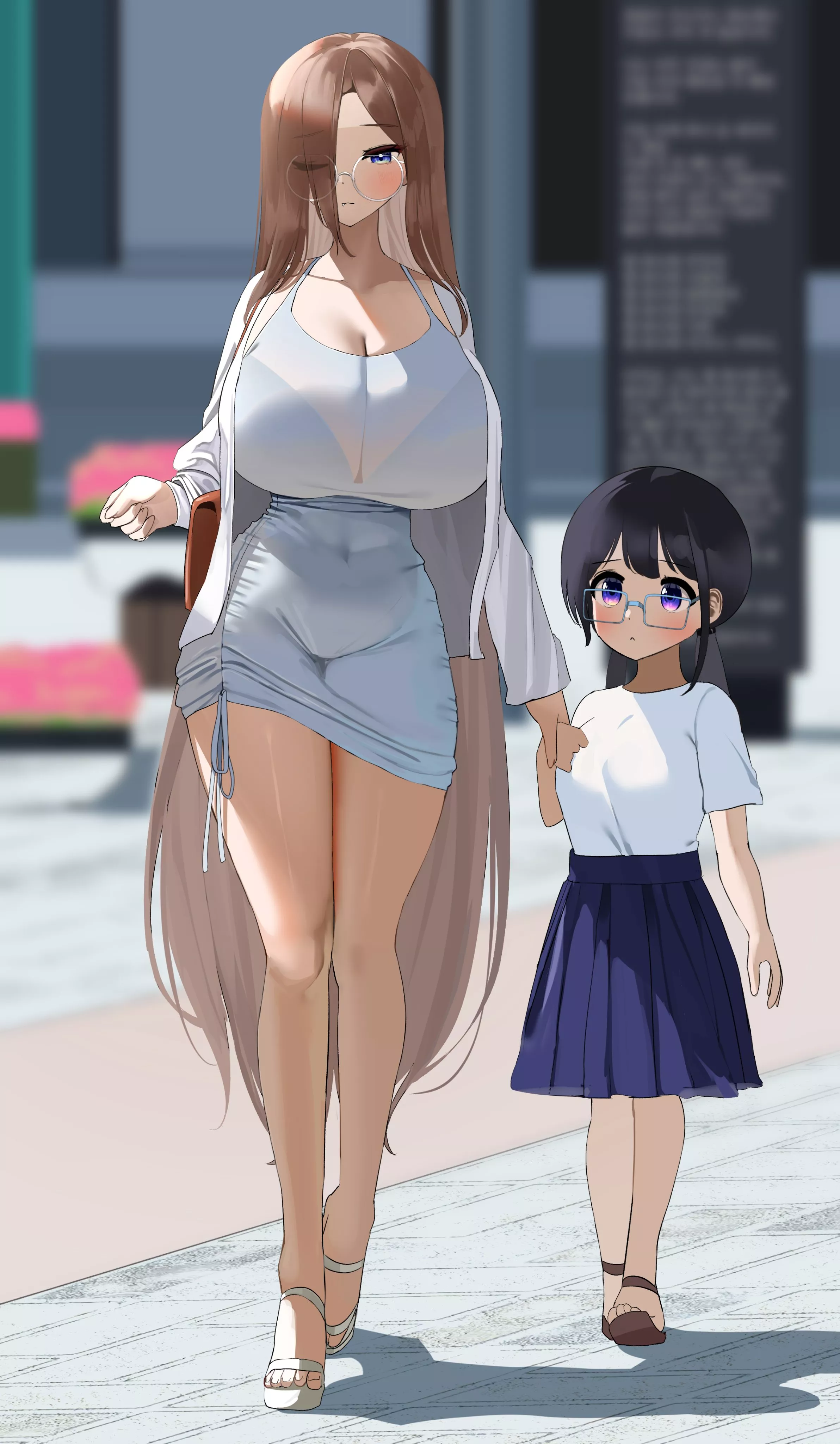 Single Mom Out For A Walk