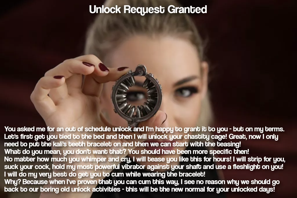 Unlock Request Granted