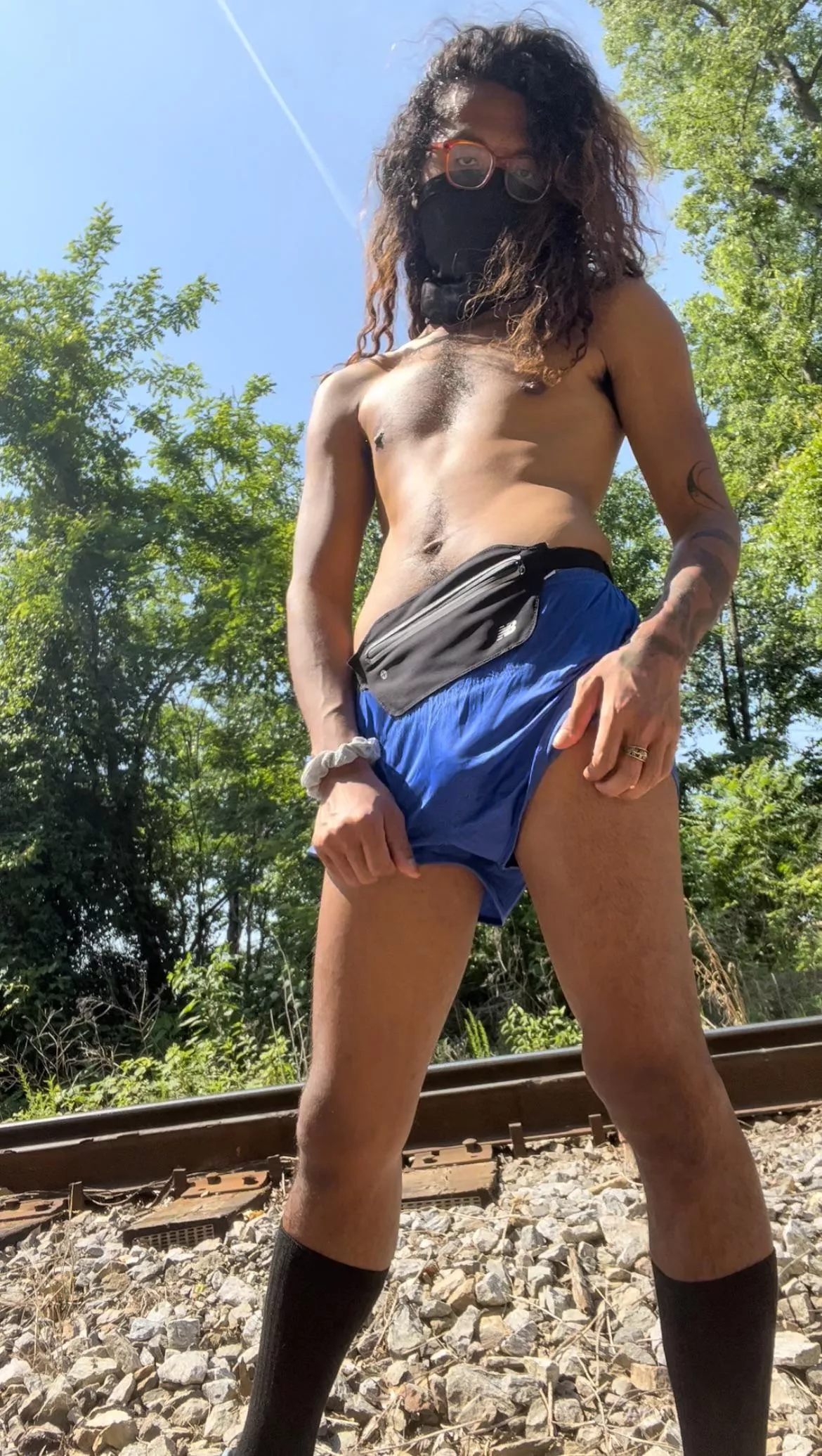 Wanna cum play with me by the train tracks?