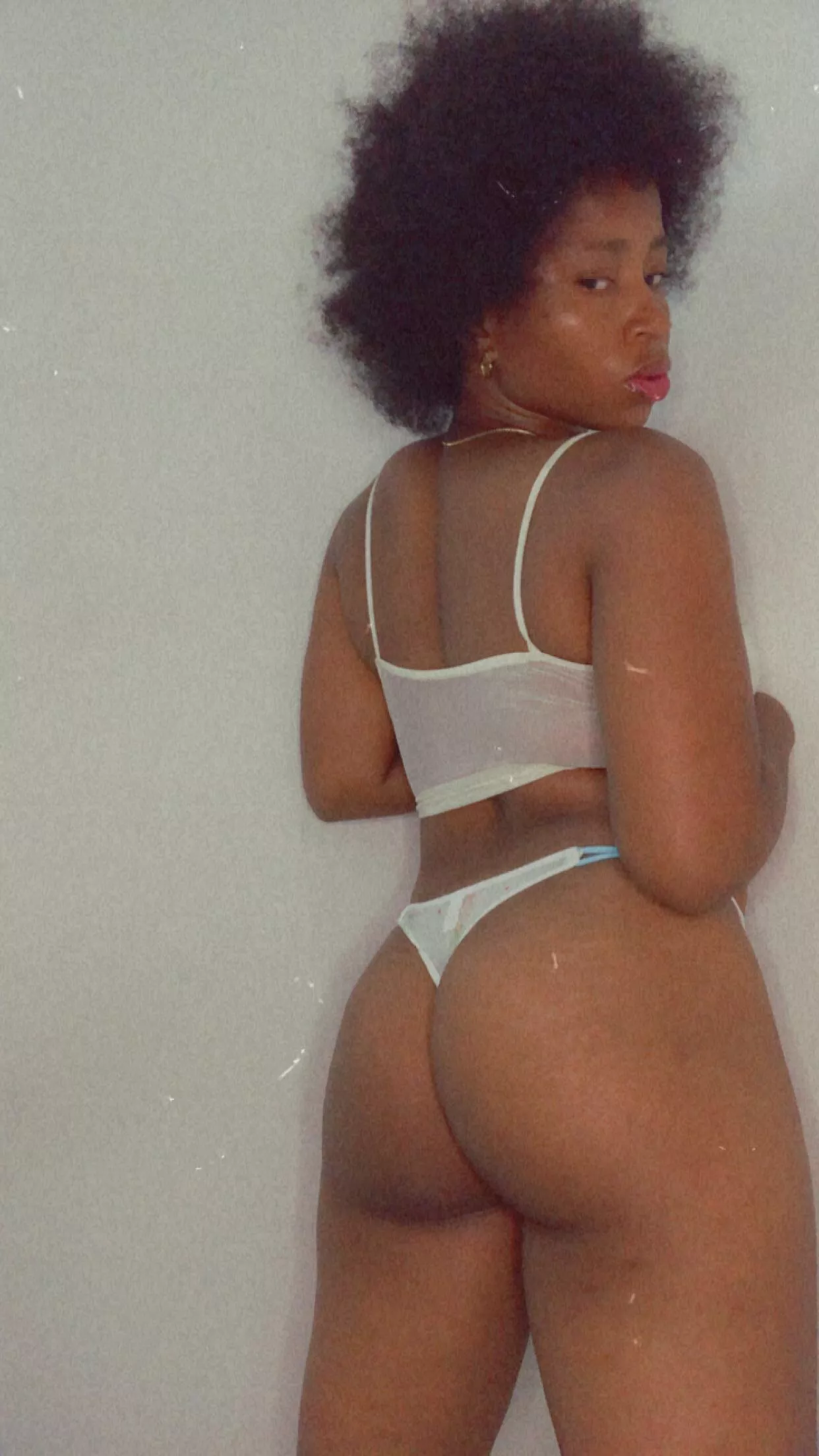 Afro and ass