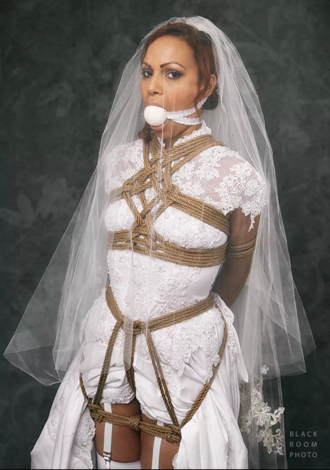 Beatiful Wedding dress bondage