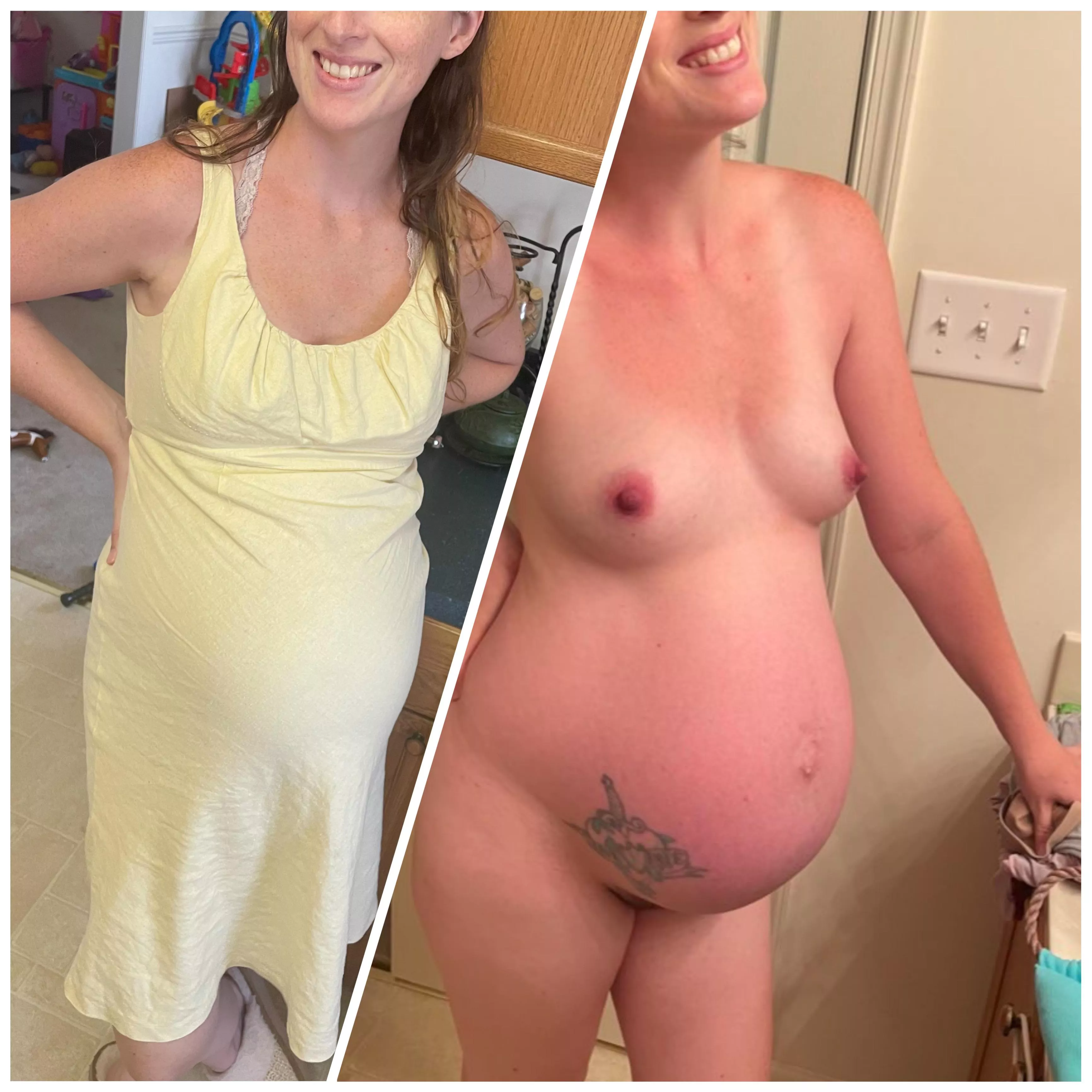 Clothed or not when pregnant