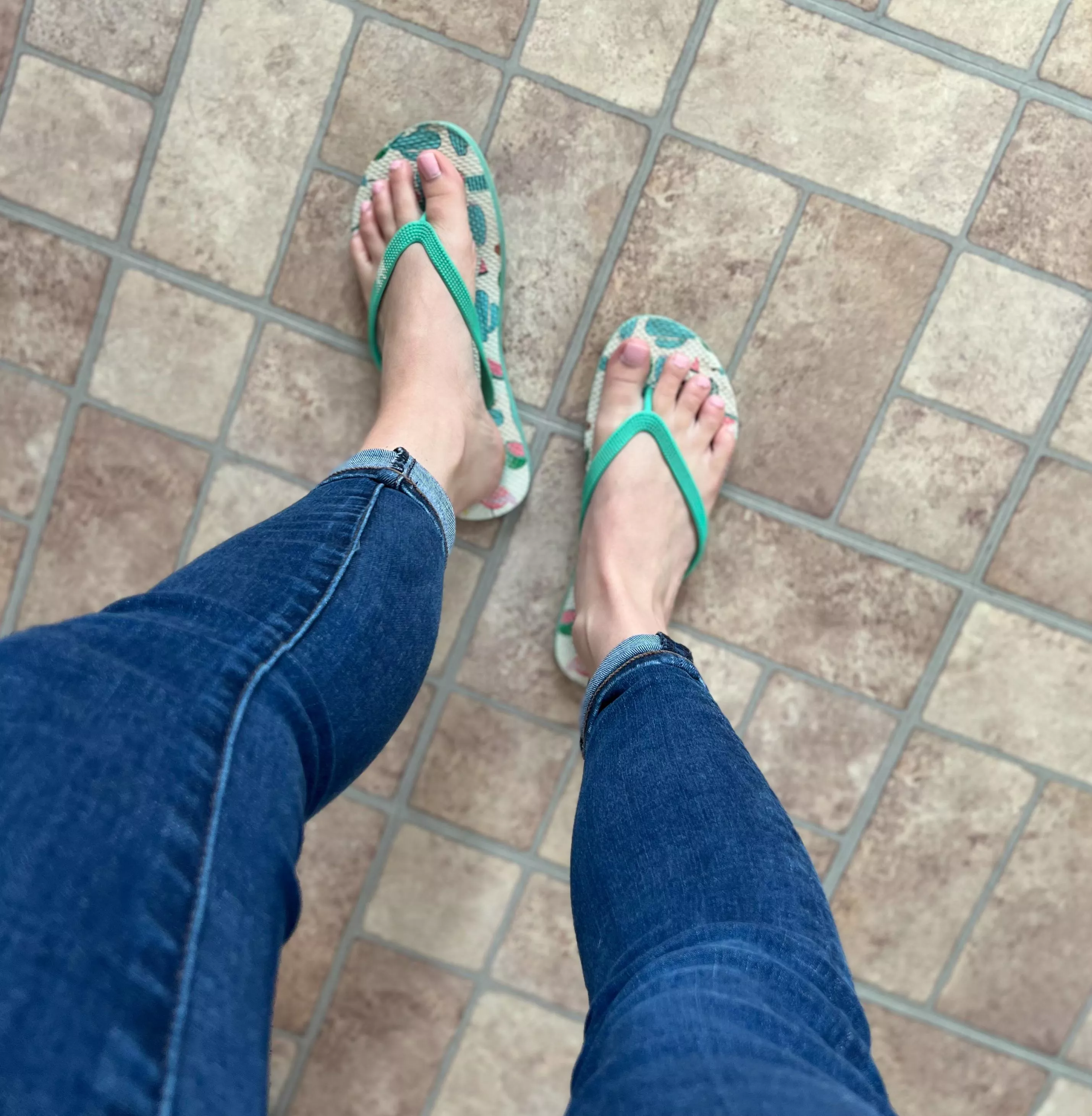 Do we like Teal flip flops?