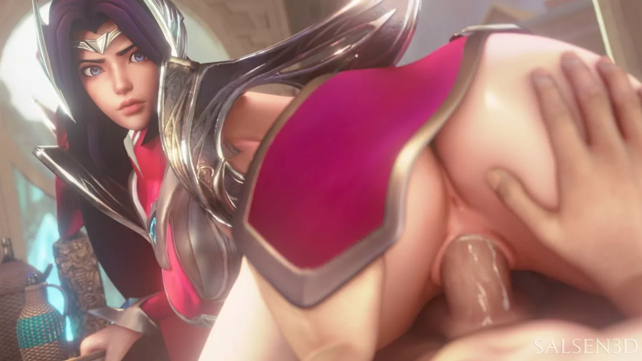 Irelia riding cock ( i don't know the artist)