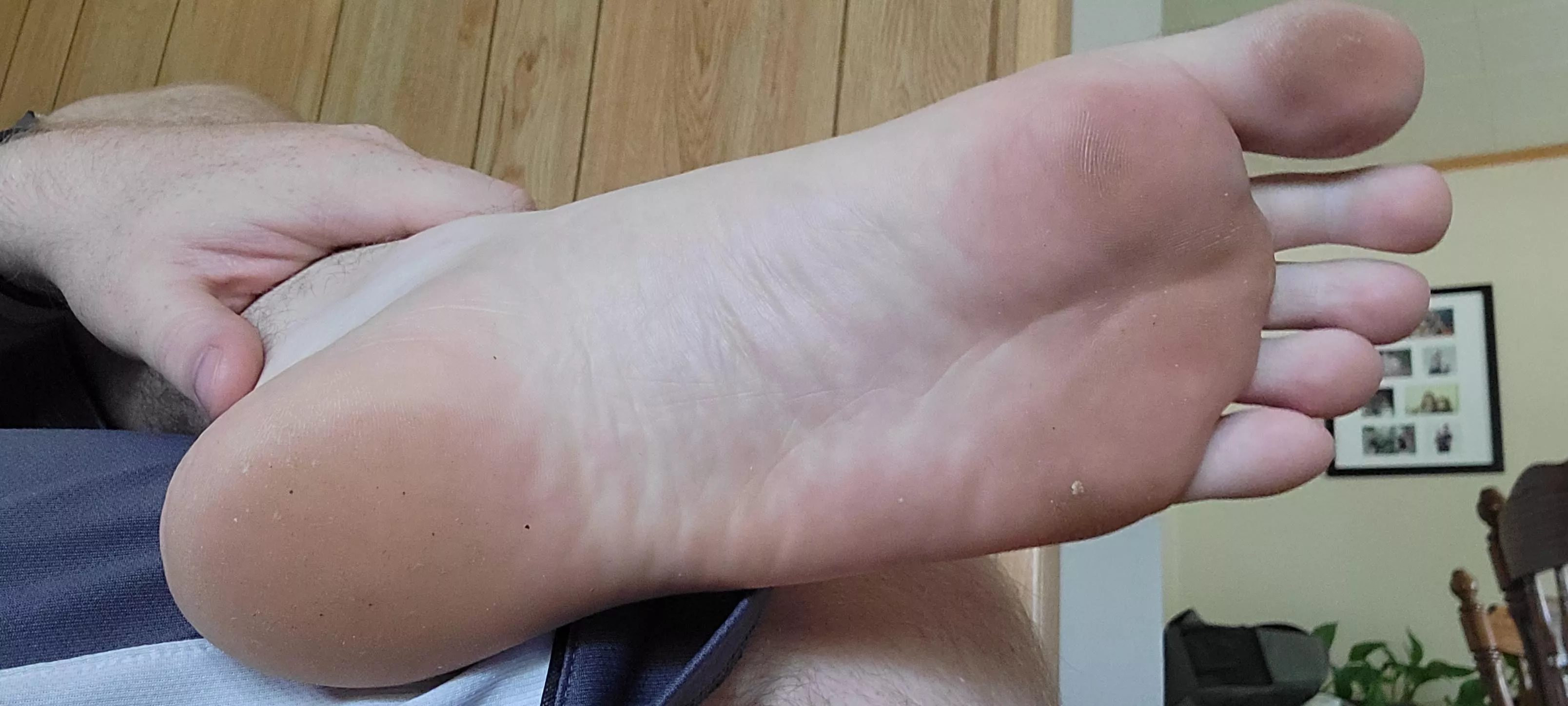 My size 15 soles need a good cleaning.