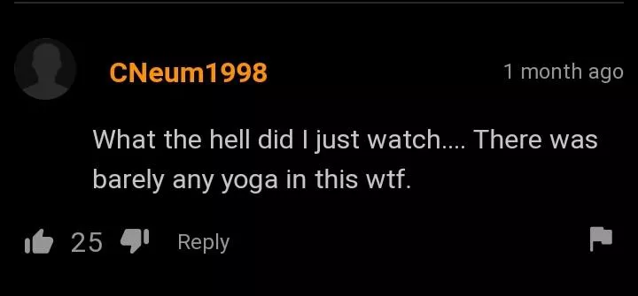 the yoga was lacking