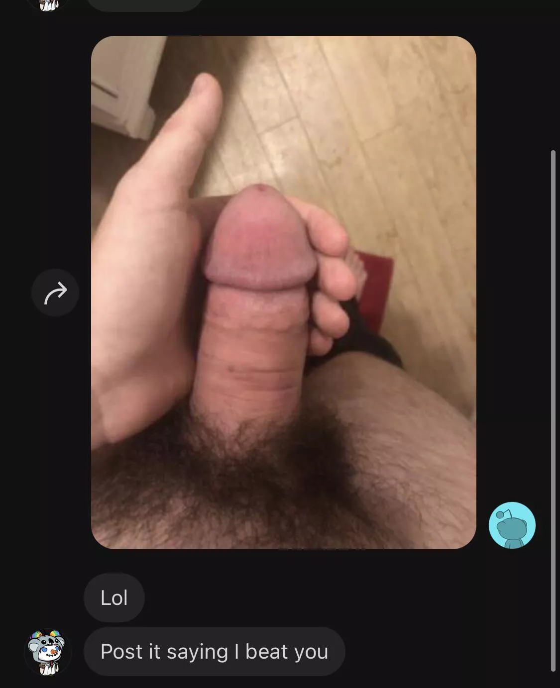 u/Dalouli destroyed my cock in a size bet