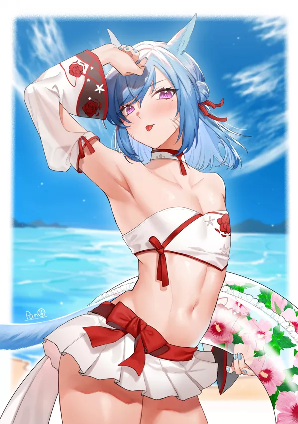 Neko boi in bikini