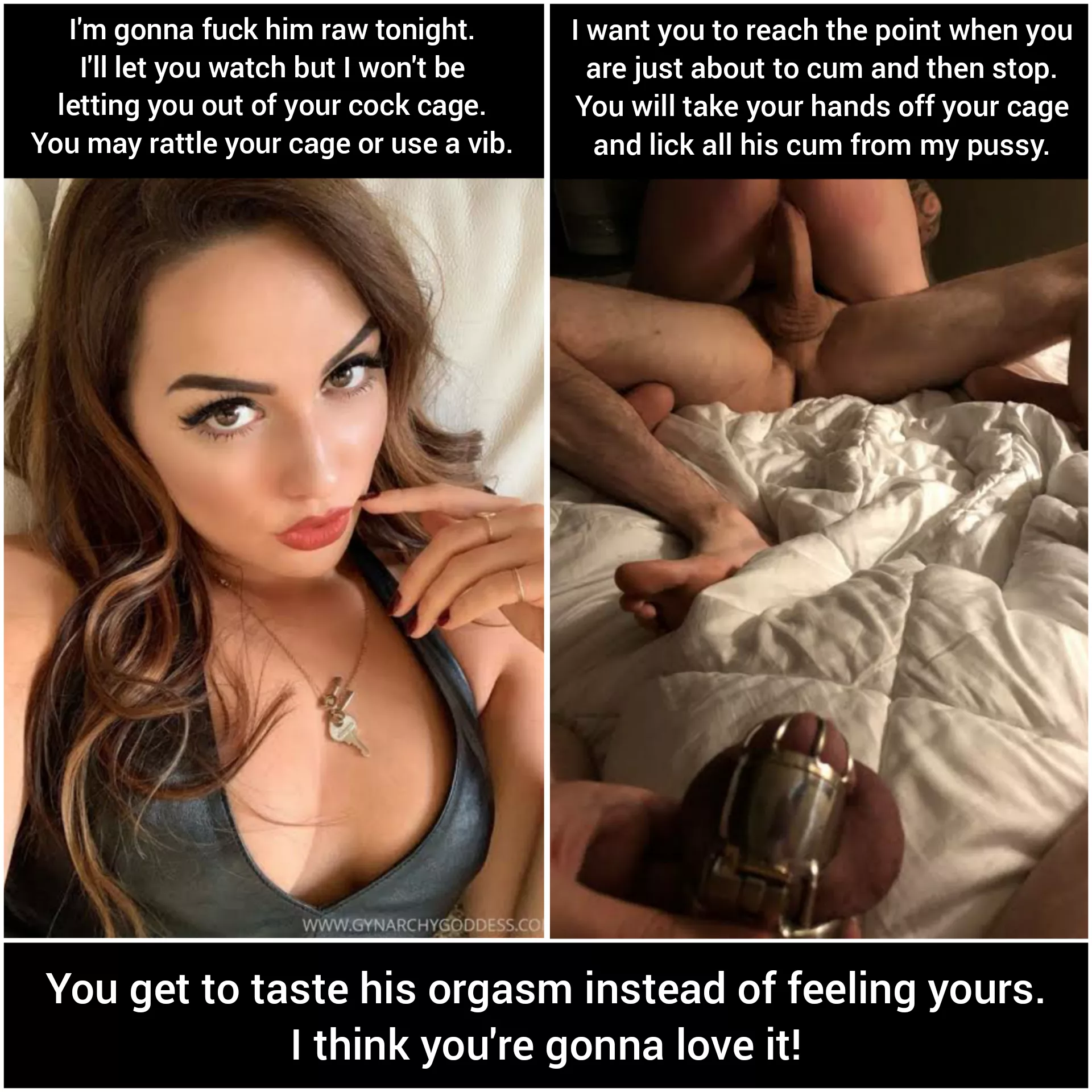 nothing better than eating cum while you're locked and at the highest point of arousal