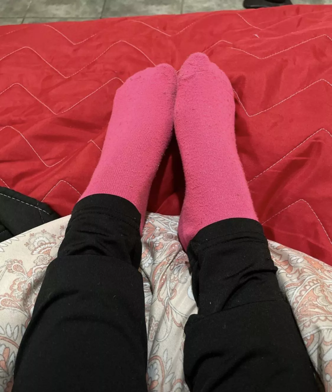 Socks pink love