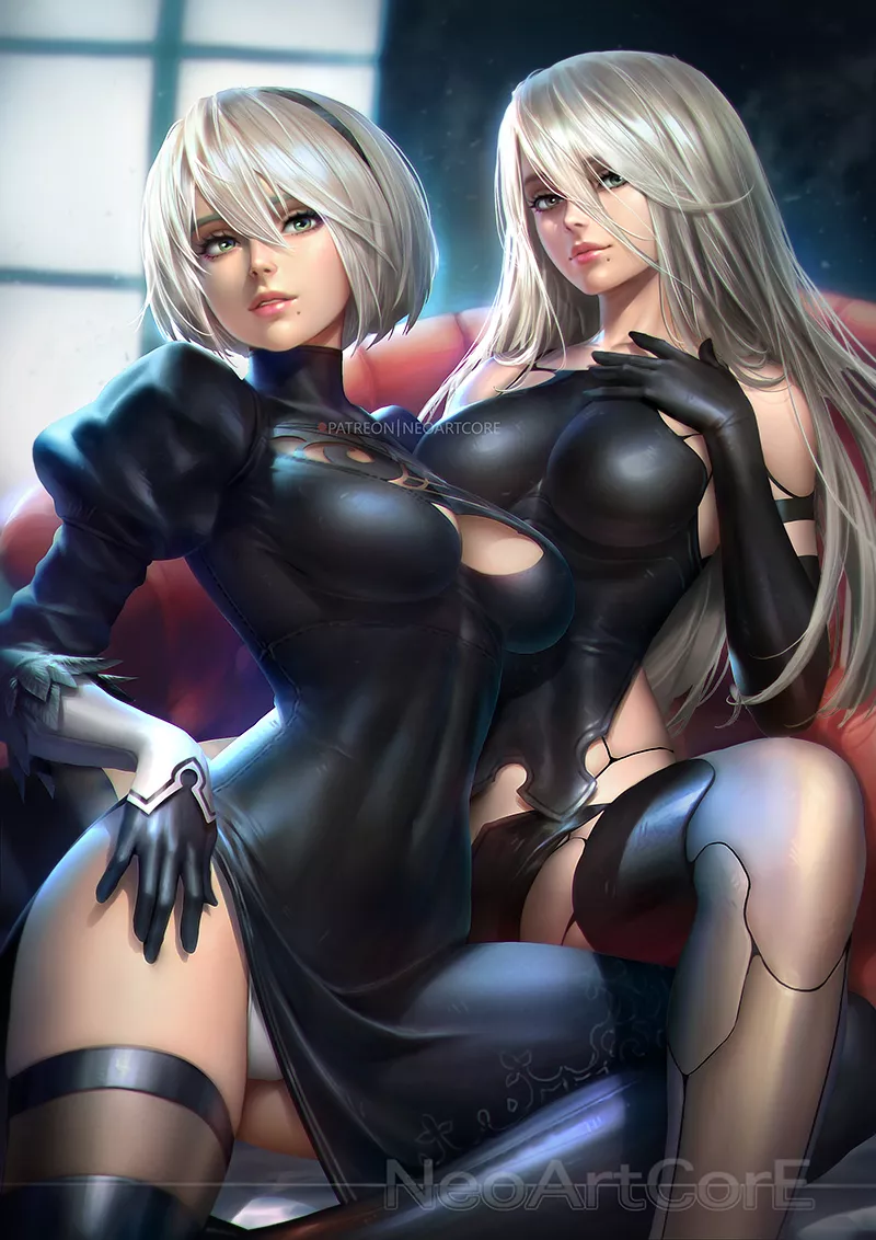 2B and A2 are a beautiful pair (neoartcore)