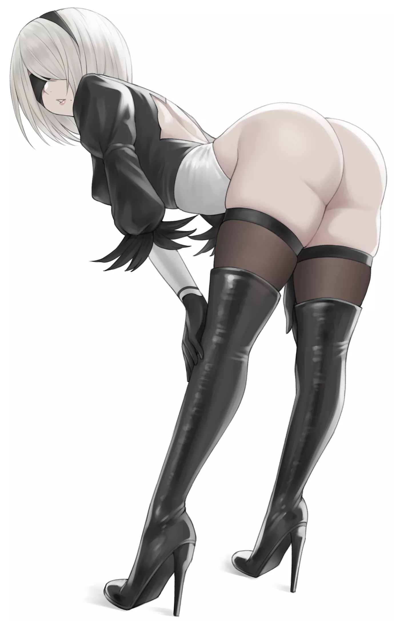 2B Loves To Show Off Her Booty (nyatokanyaru ) [Nier]