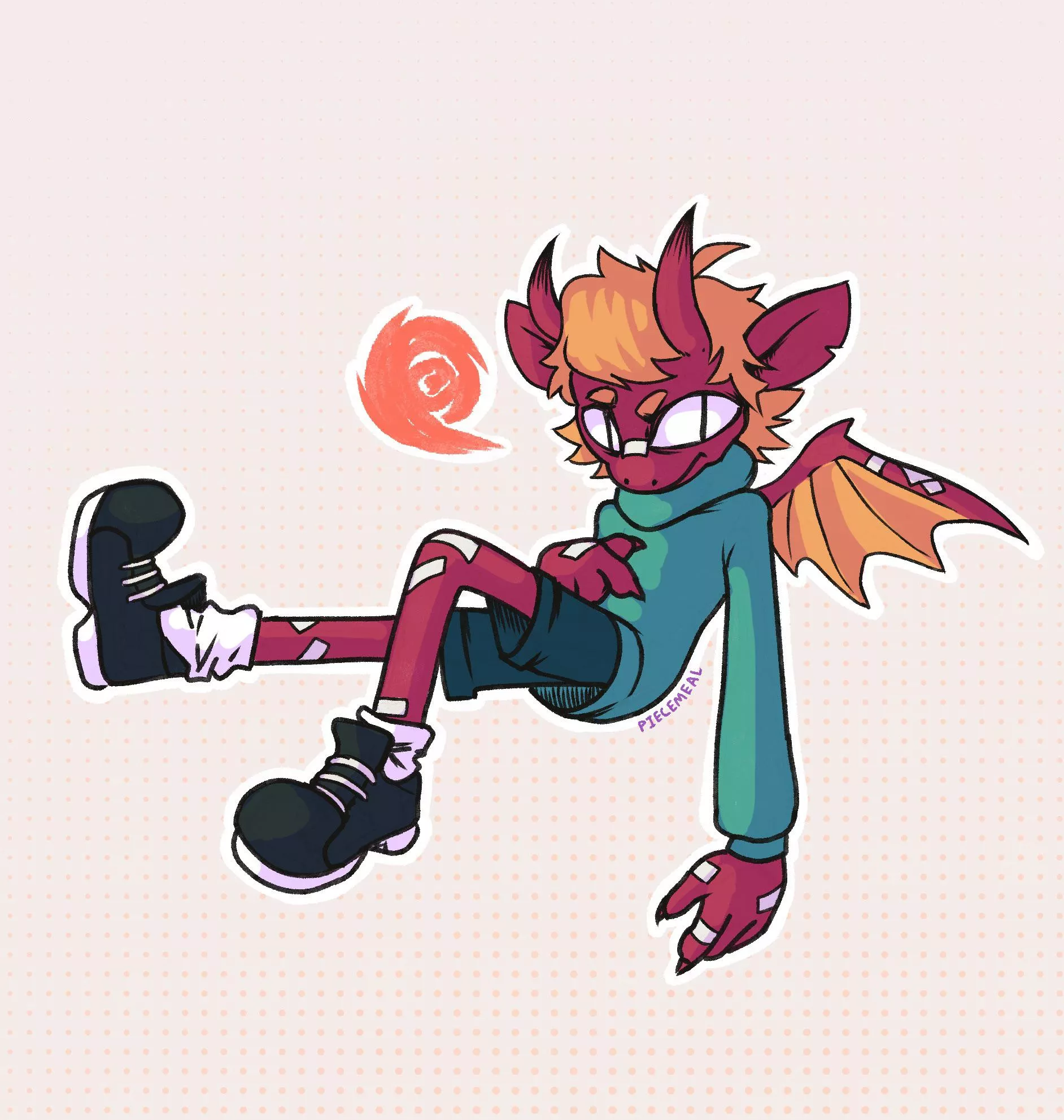 An imp/dragon Sona for my friend MellowWing :3 (Art by me)