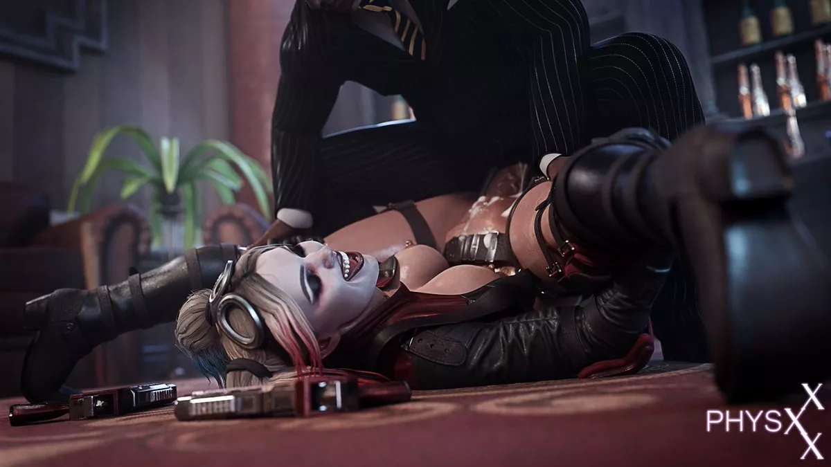 Harley showing off her flexibility (PhysX) [DC]