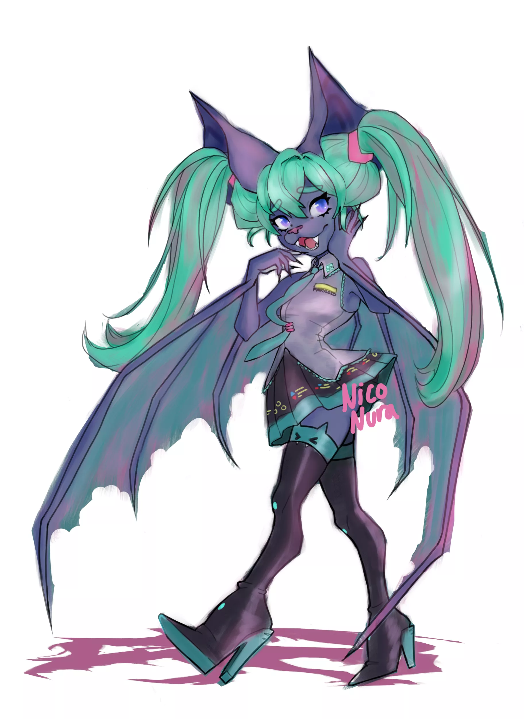 Miku Bat-sune (art by me)