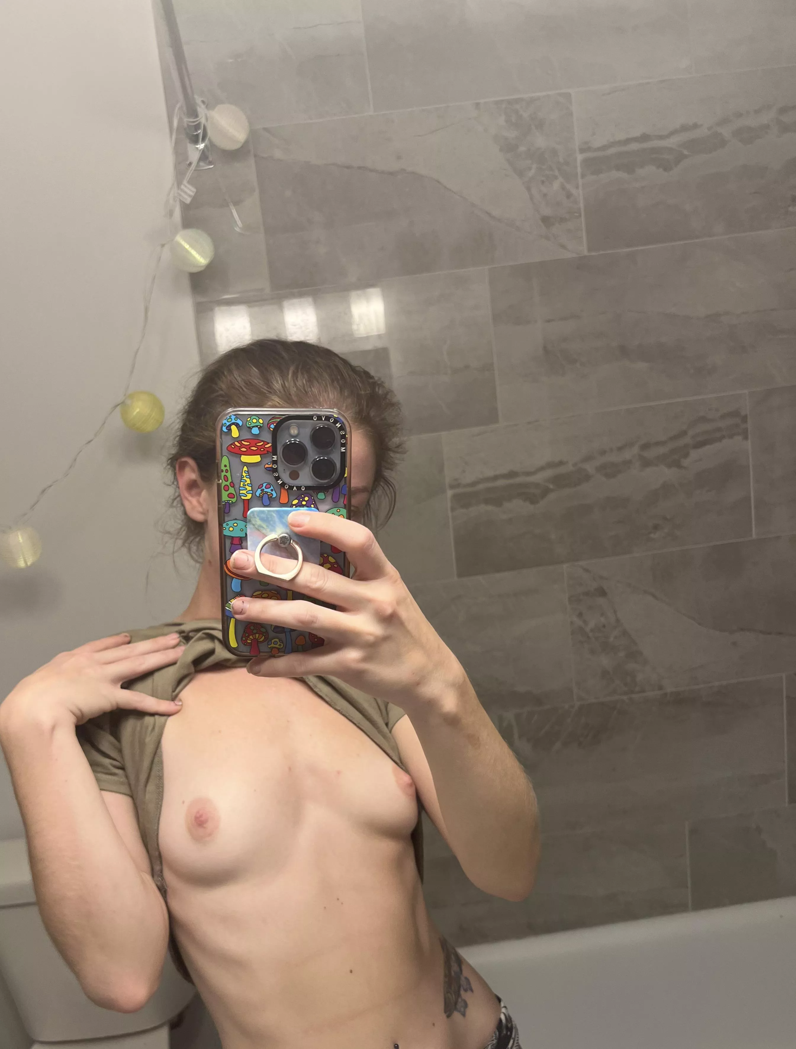 must take titty pictures in front of every mirror or you’ll have bad luck