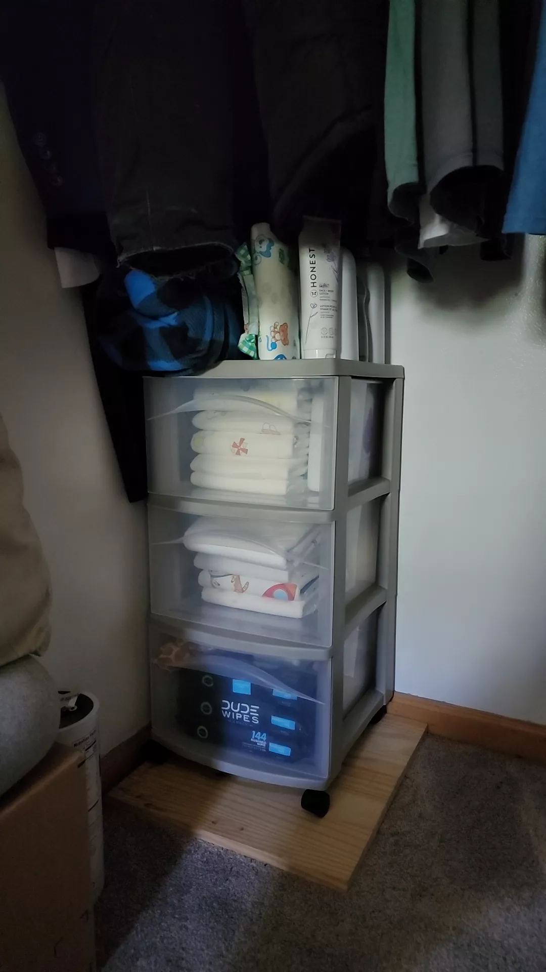 my diaper storage situation