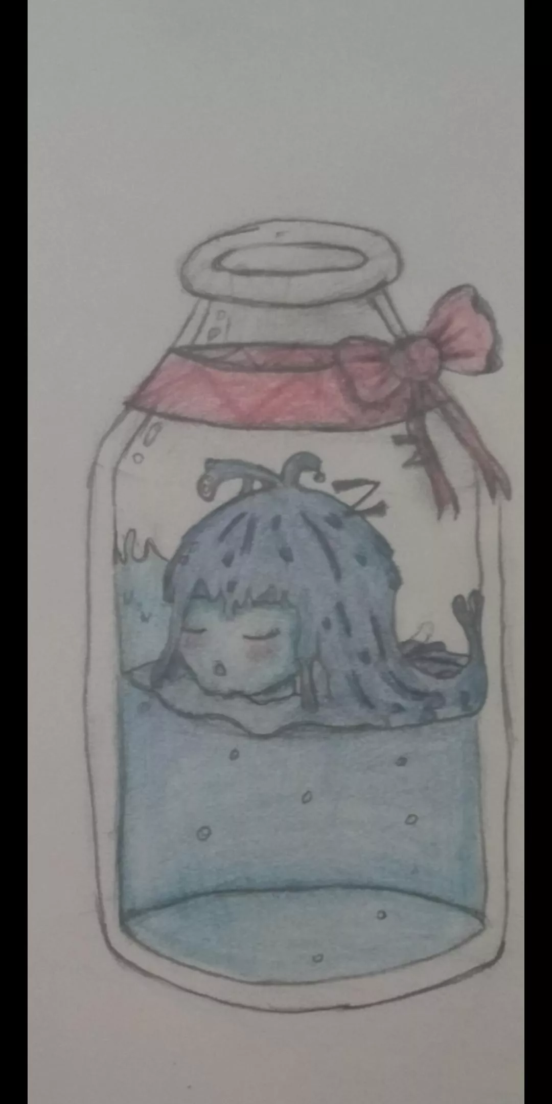 My first try at drawing a slime girl