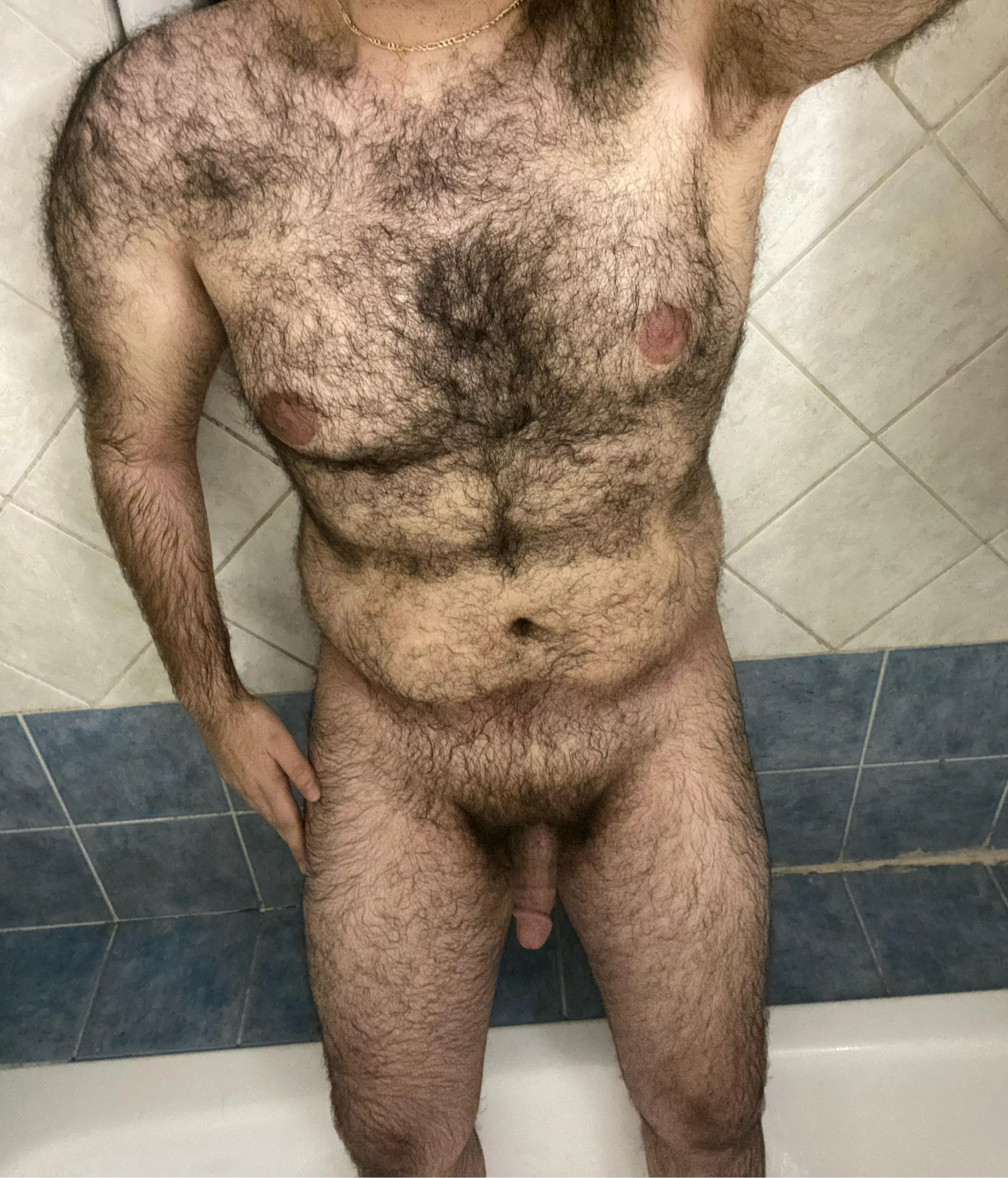 Only 24.. hairy in shower dude