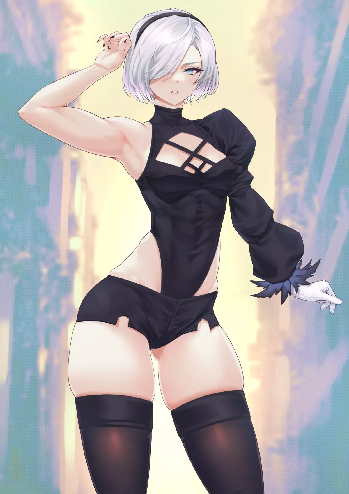 Speedrun 2B Modded Outfit (Gabriel Carrasquillo) [Nier]