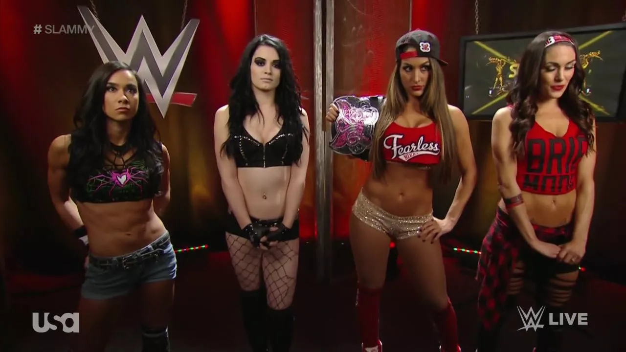 AJ, Paige and The Bellas