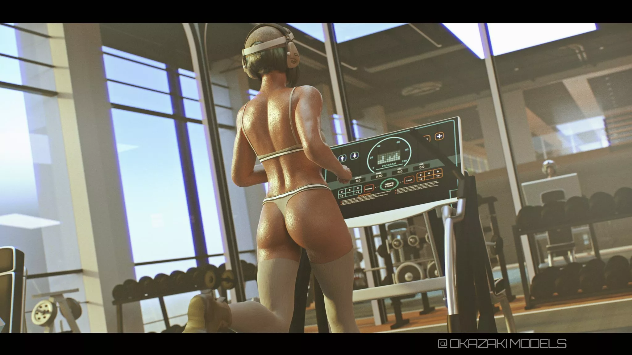 Ela at the gym (Okazaki Lewds)