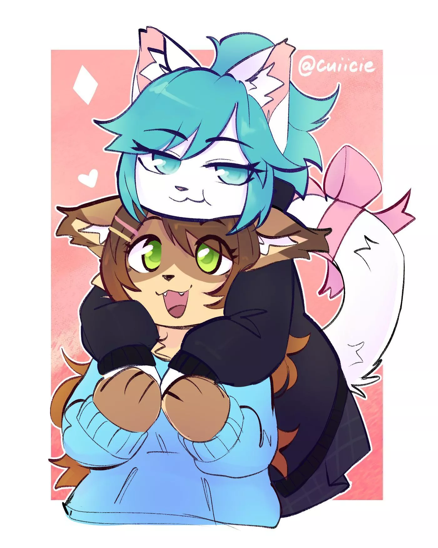 Kitty Cuddles (art by @cuiicie)