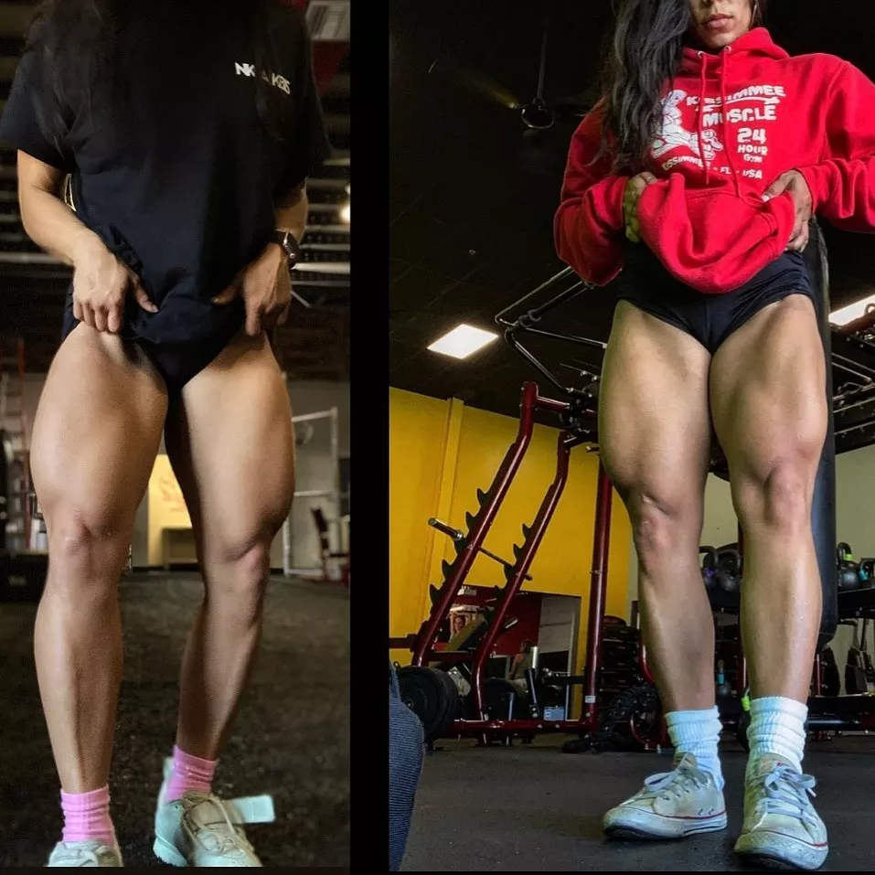 themusclebarbie (4 months' difference)