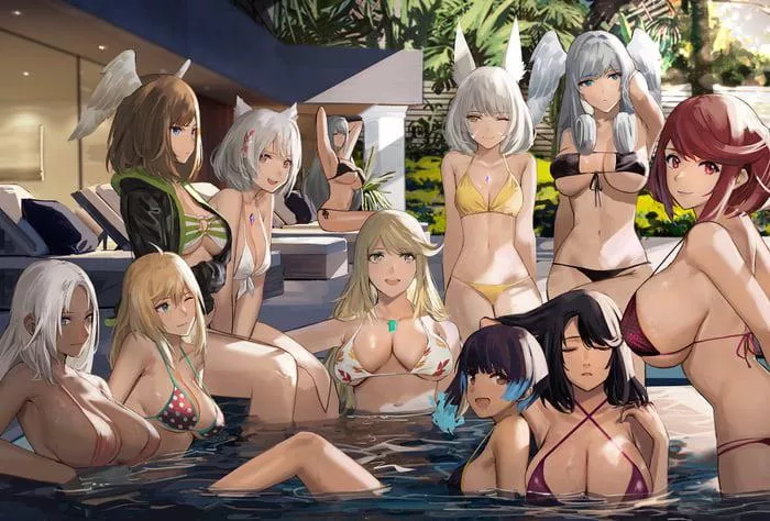 Xenoblade Summer (my kinda pool party)