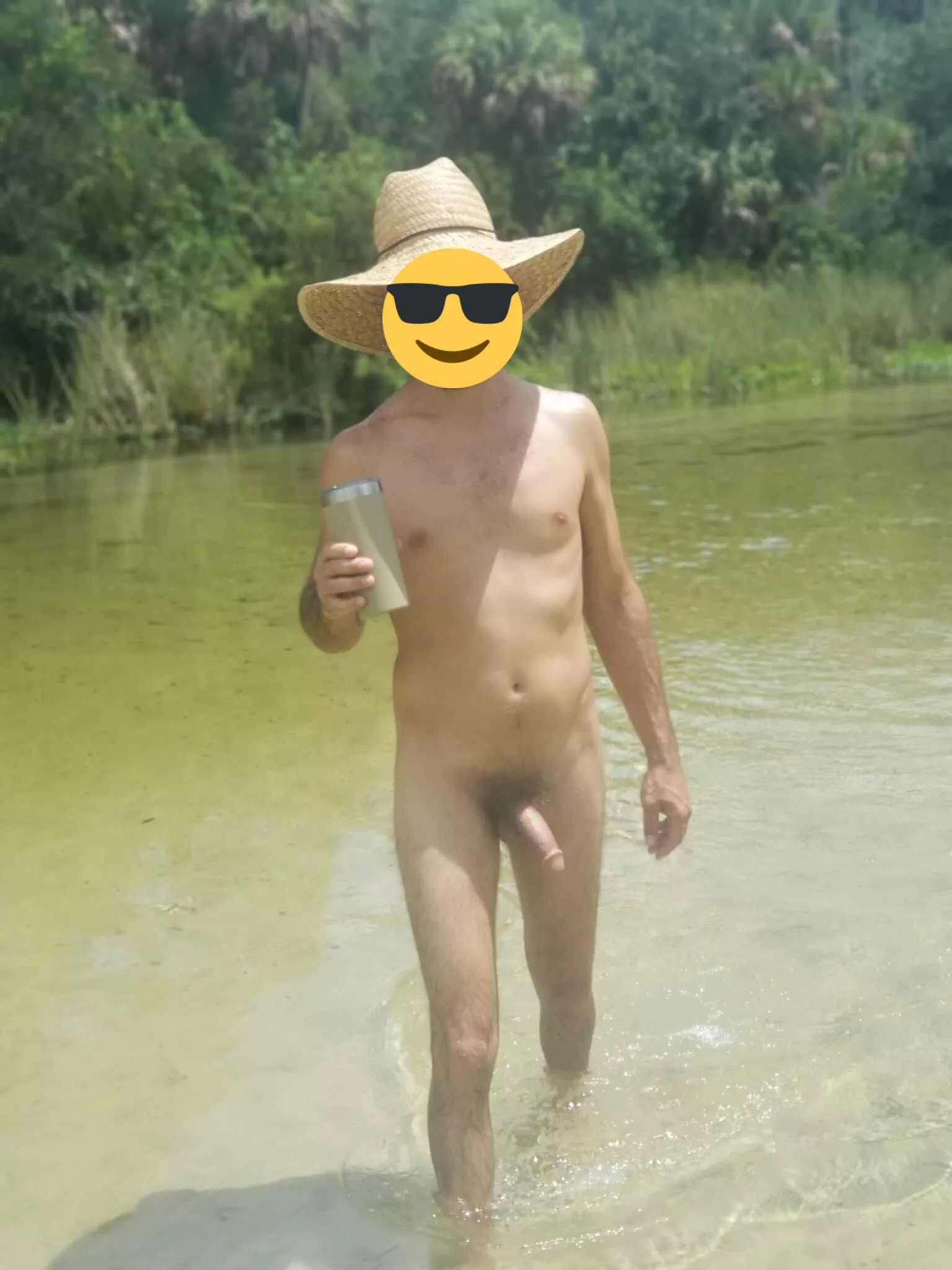 At a non nude local river