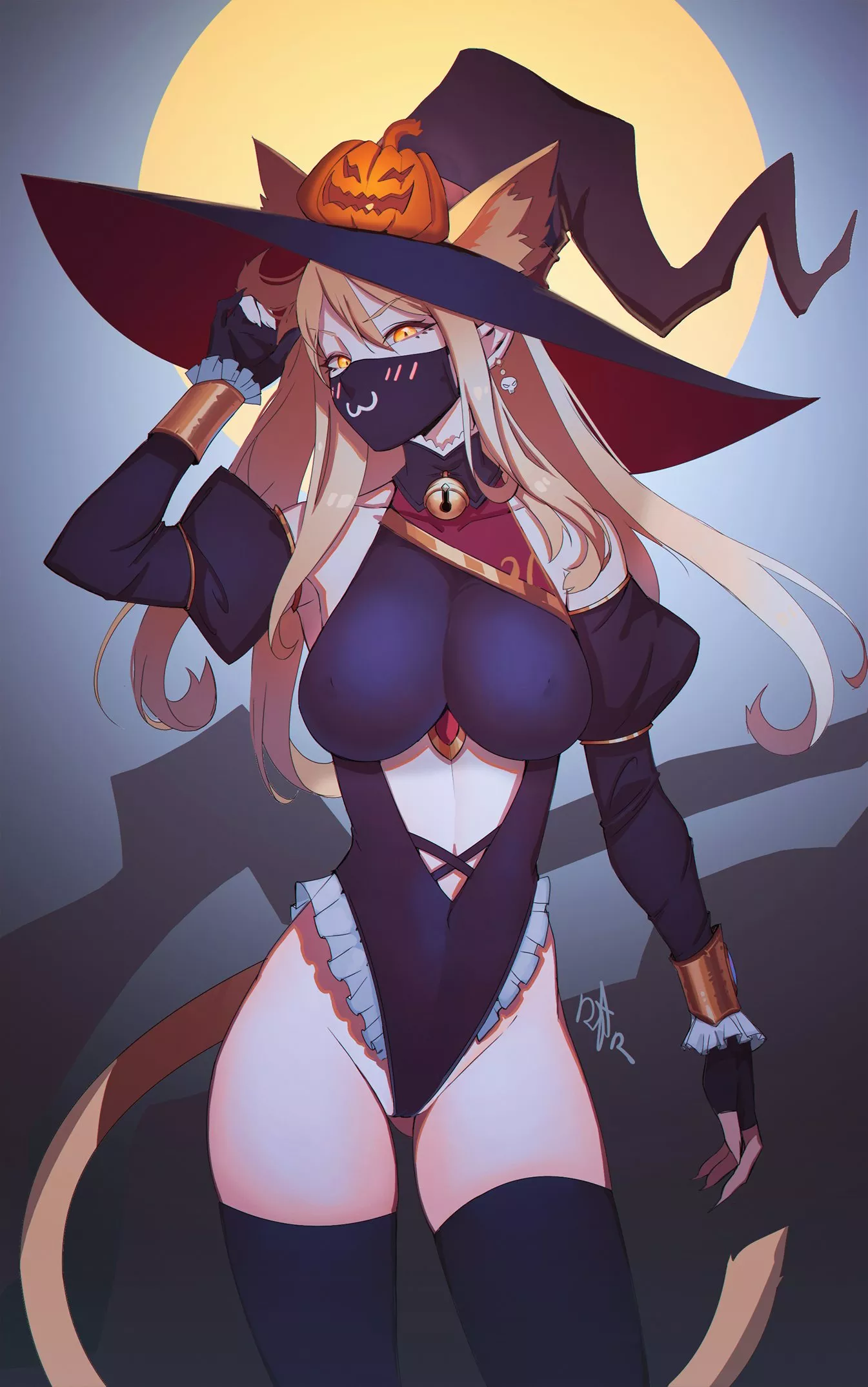 Halloween Cat Witch Girl (Distr ) [Original]