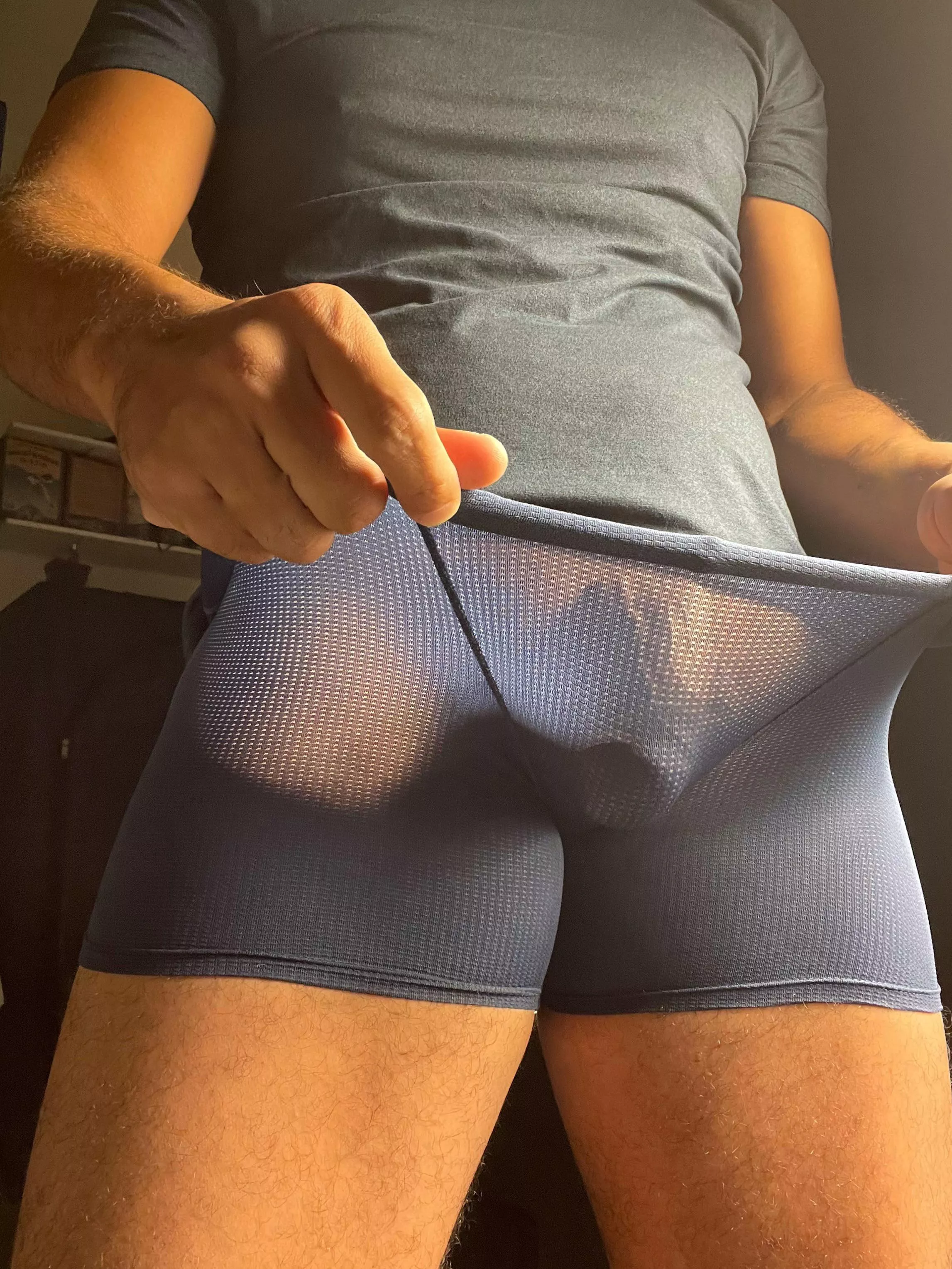 My see through bulge.