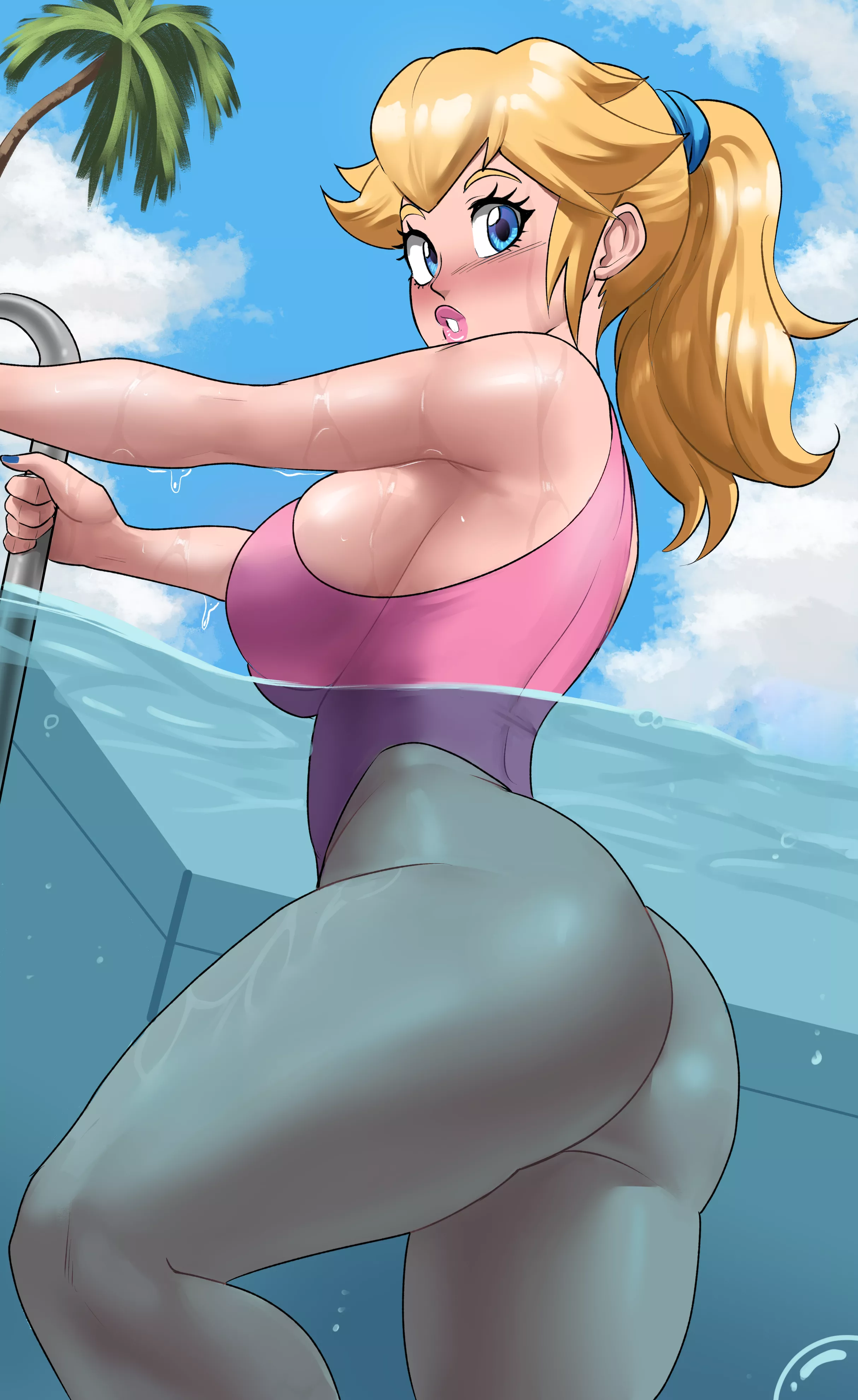 Princess Peach's Swimsuit Peach (Echosaber )